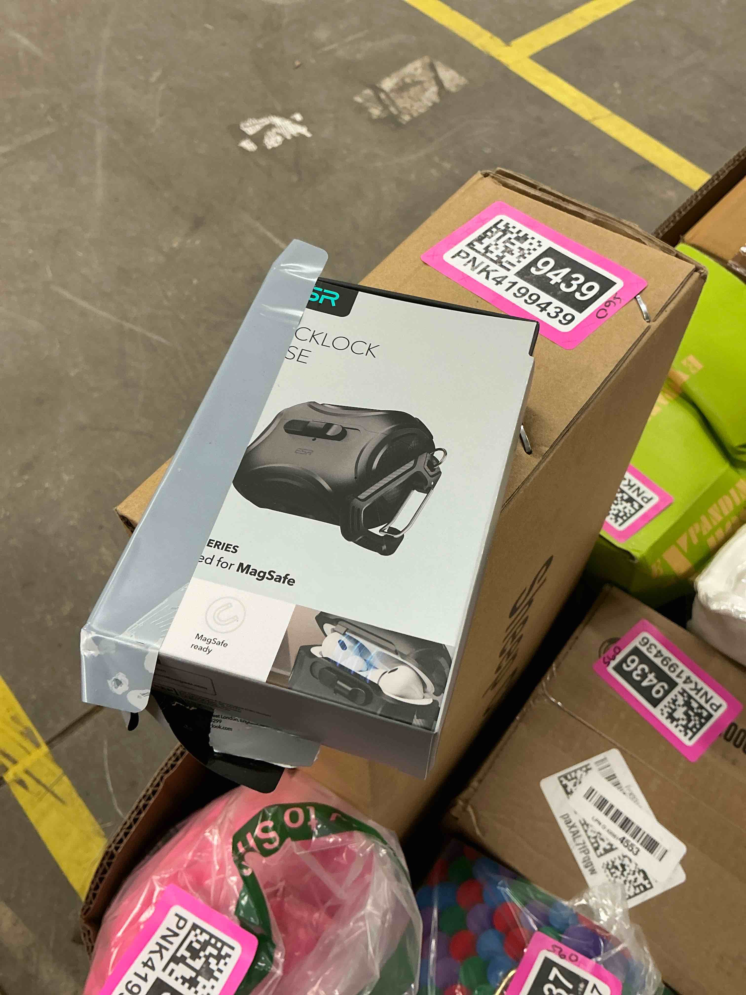 Condition photo showing Good Condition for ESR for AirPods Pro Case (2023/2022/2019, 2nd/1st Gen), Compatible with AirPods Pro 2nd Generation (USB-C/Lightning Cable), Effortless MagSafe, Drop-Proof Lock, Easy Open, Cyber Series, Titanium