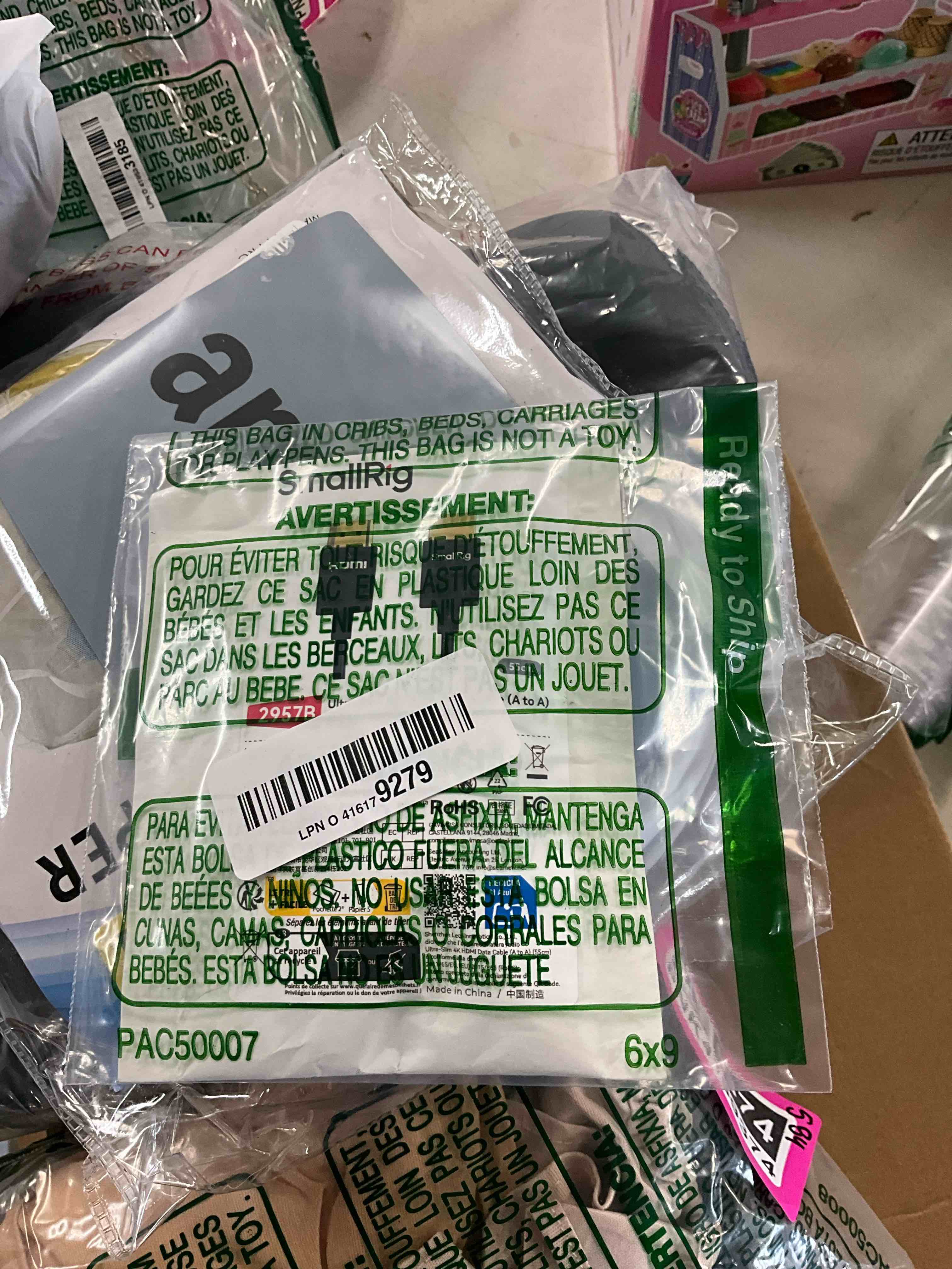 Condition photo showing New/Like New for SmallRig Upgraded Ultra Thin HDMI Cable 55cm/1.8Ft (A to A), 4K Hyper Super Flexible Slim Cord, High Speed Supports 3D, 4K@60Hz, Ethernet, ARC Type-A Male to Male for Camera, Monitor, Gimbal - 2957B