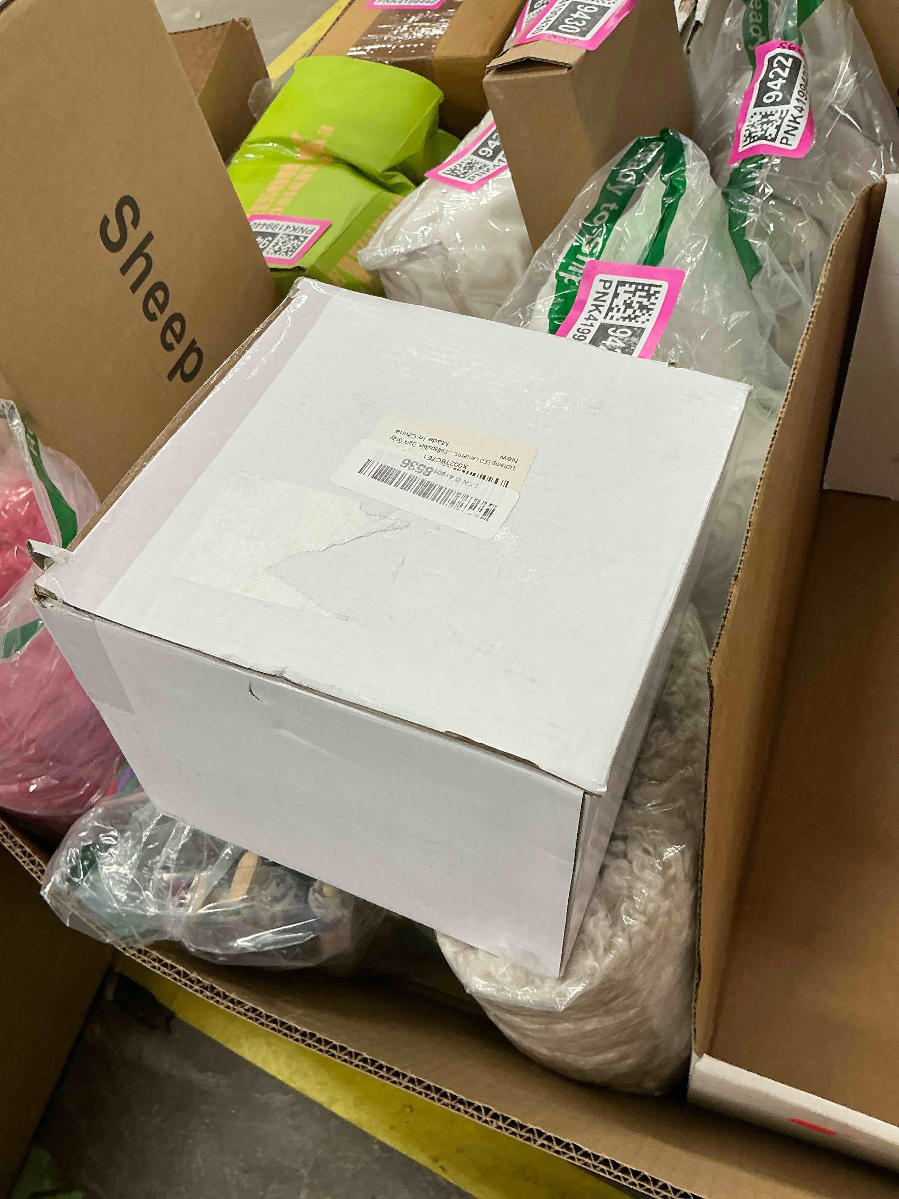 Condition photo showing Good Condition for Lichamp LED Camping Lantern, 4 Pack Battery Powered Flashlight for Power Outages, Portable Collapsible Hanging Light Essential for Home, Outdoor, Emergency Lamp Survival Kit Gear for Hurricane, Gray Dark Gray