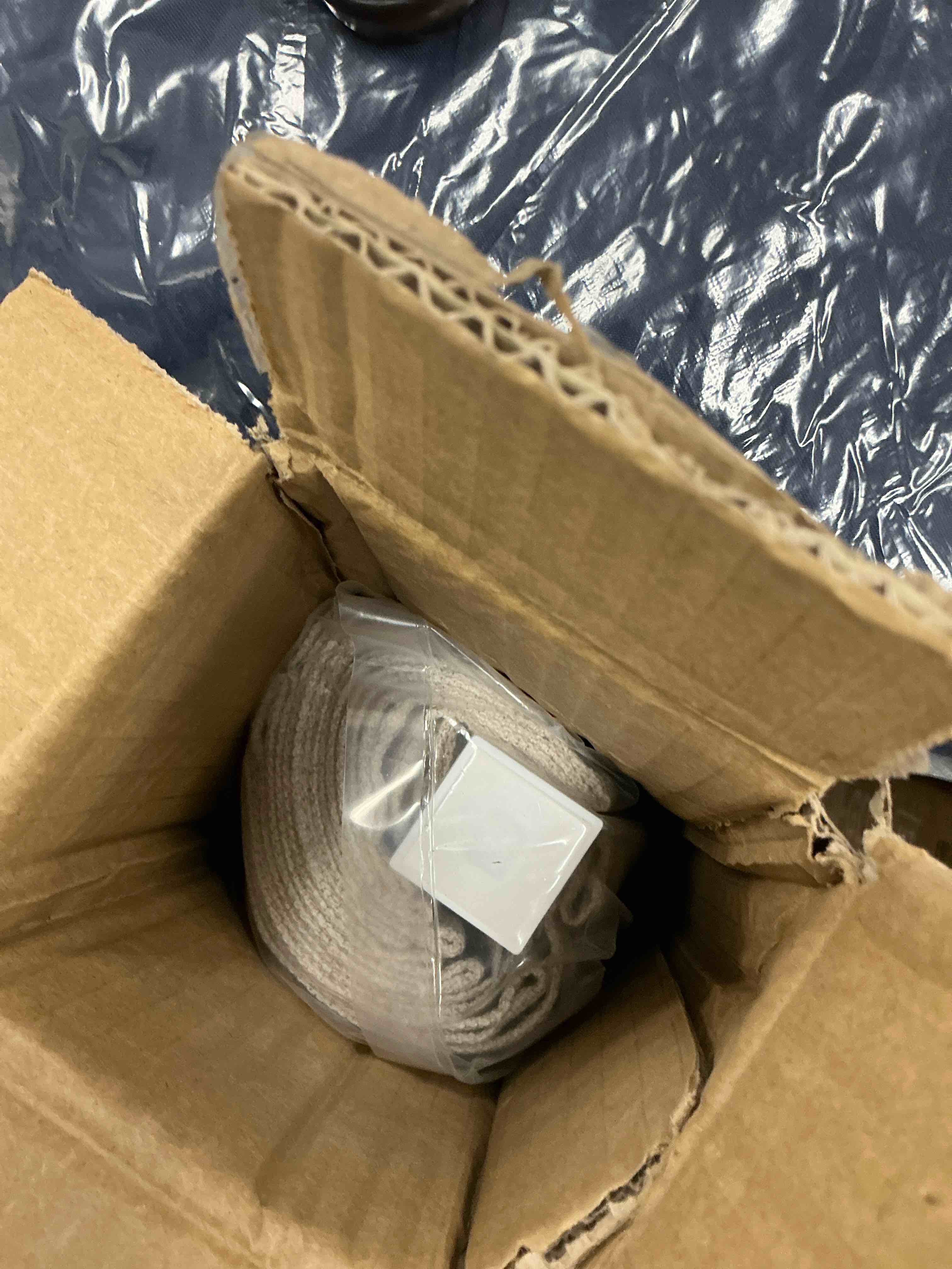 Condition photo showing New/Like New for LazBlinds No Tools No Drill Cordless Roman Shades for Windows, Blackout Thermal Insulated UV Blocking Window Blinds, Room Darkening Fabric Blinds for Indoor Windows, 28'' W x 64'' H, Beige