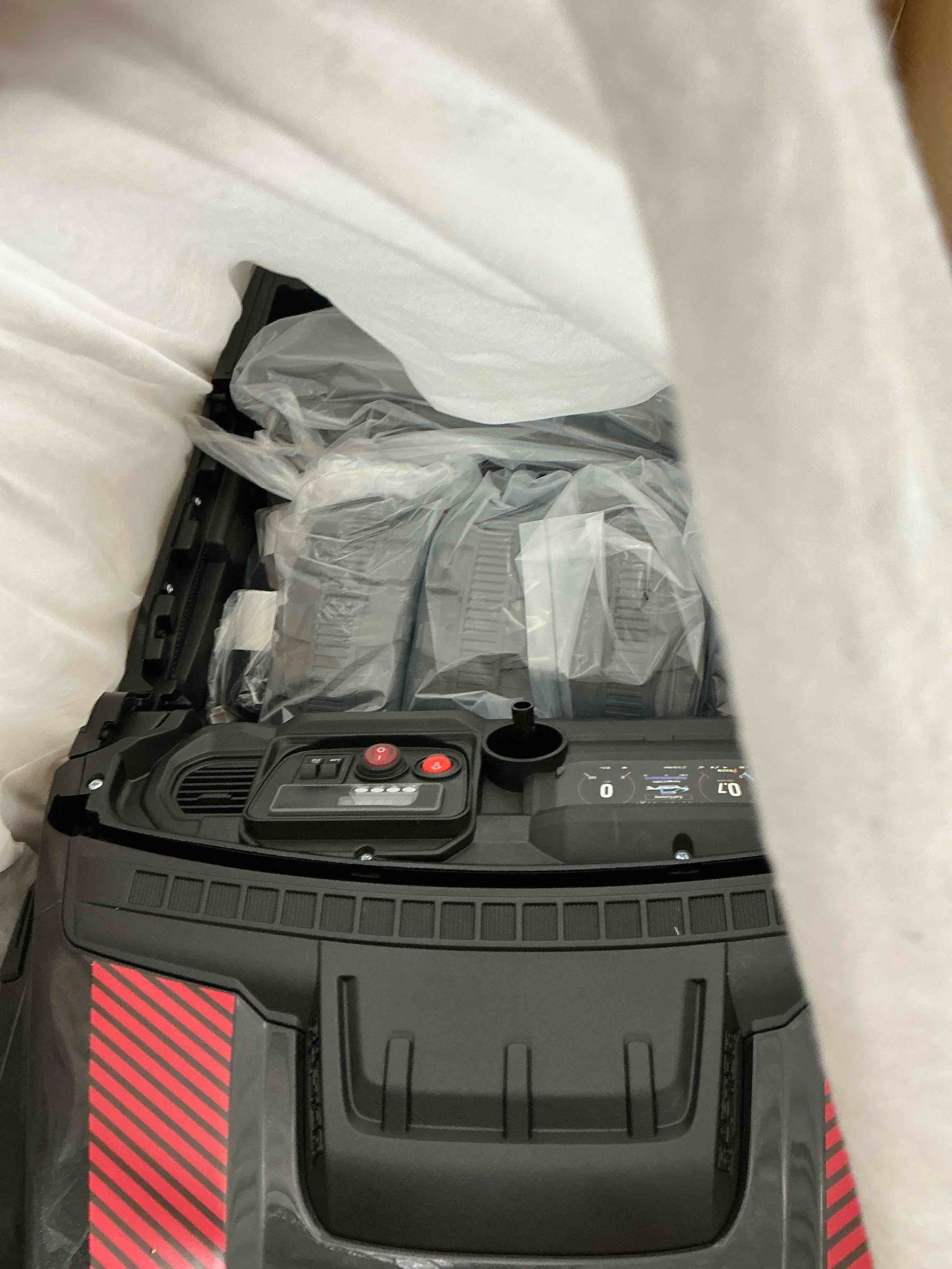 Condition photo showing New/Like New for Ford F150 Raptor 24V Powered Ride on Cars for Kids, Extra large Real 2 Seater Ride on Toys with Remote Control, Bluetooth, LED, Truck Storage, Electric Vehicles Ride on Truck for Boys Girls Gifts