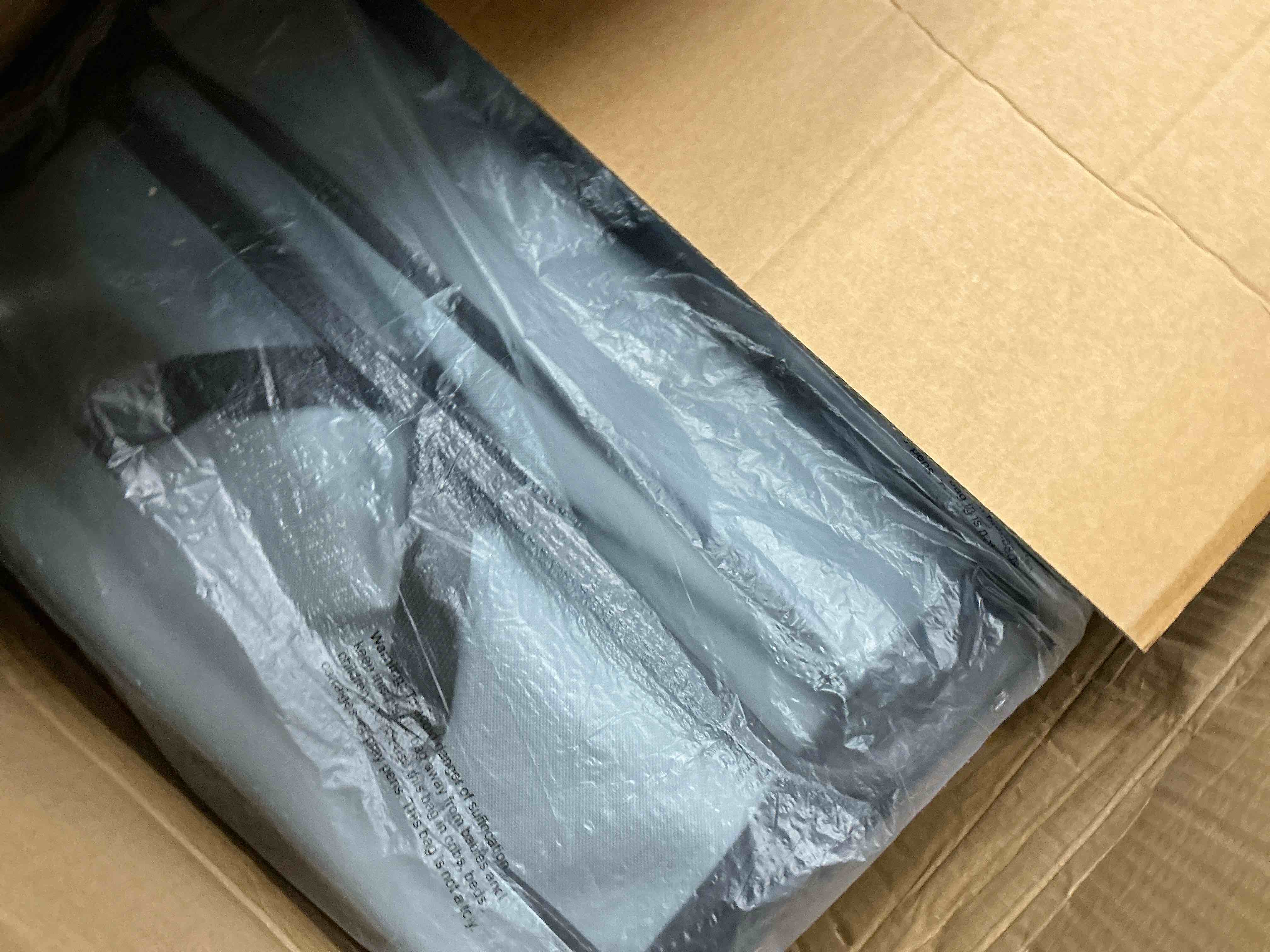 Condition photo showing New/Like New for 560lbs Large Collapsible Garden Cart with Brakes, Qunler Folding Utility Wagon with Big Wheels and Side Pocket for Camping, Grocery, Grey