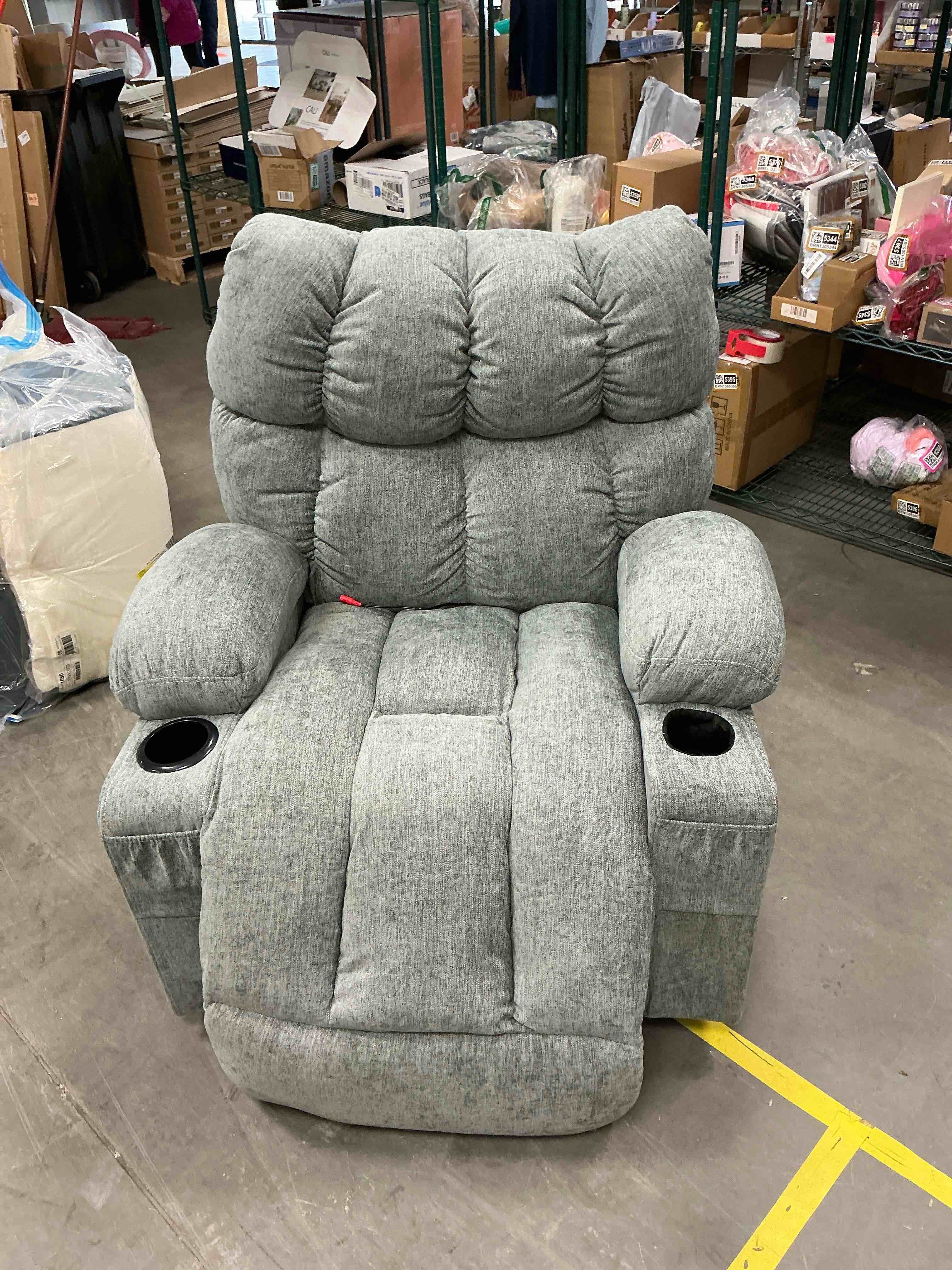 Condition photo showing Good Condition for JONPONY Power Lift Recliner Chair for Elderly with Heat and Vibration Massage Recliner Chair with USB Charge Port for Living Room- Infinite Position, Side Pocket,Grey