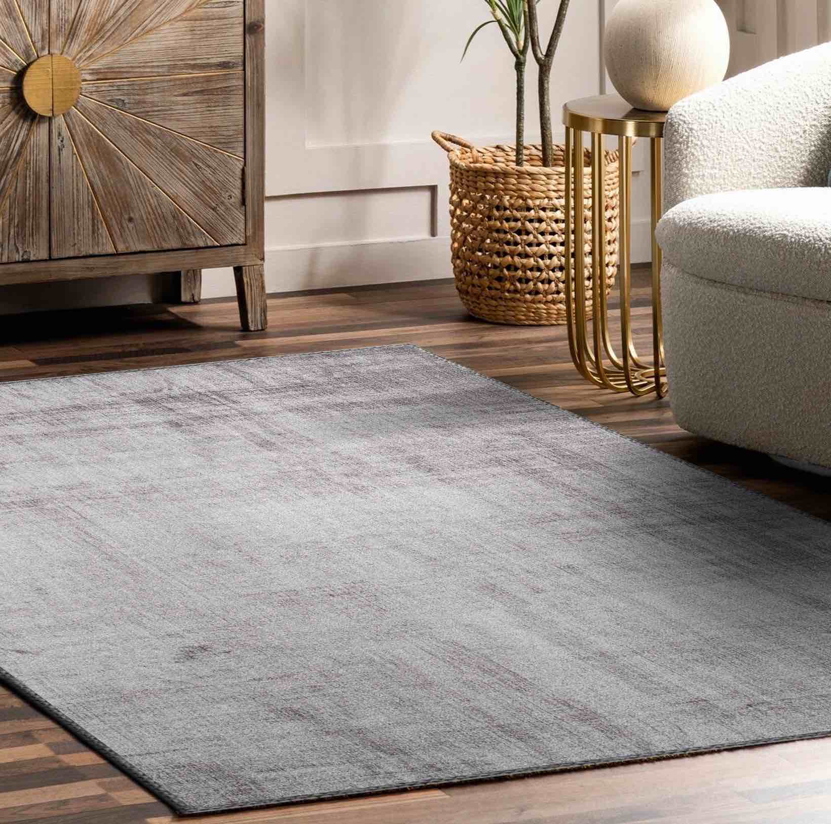 Condition photo showing Good Condition for Sorbus Area Rug for Entryway, Machine Washable, Non-Slip, Vintage Rug - 3 x 5 ft - Lines
