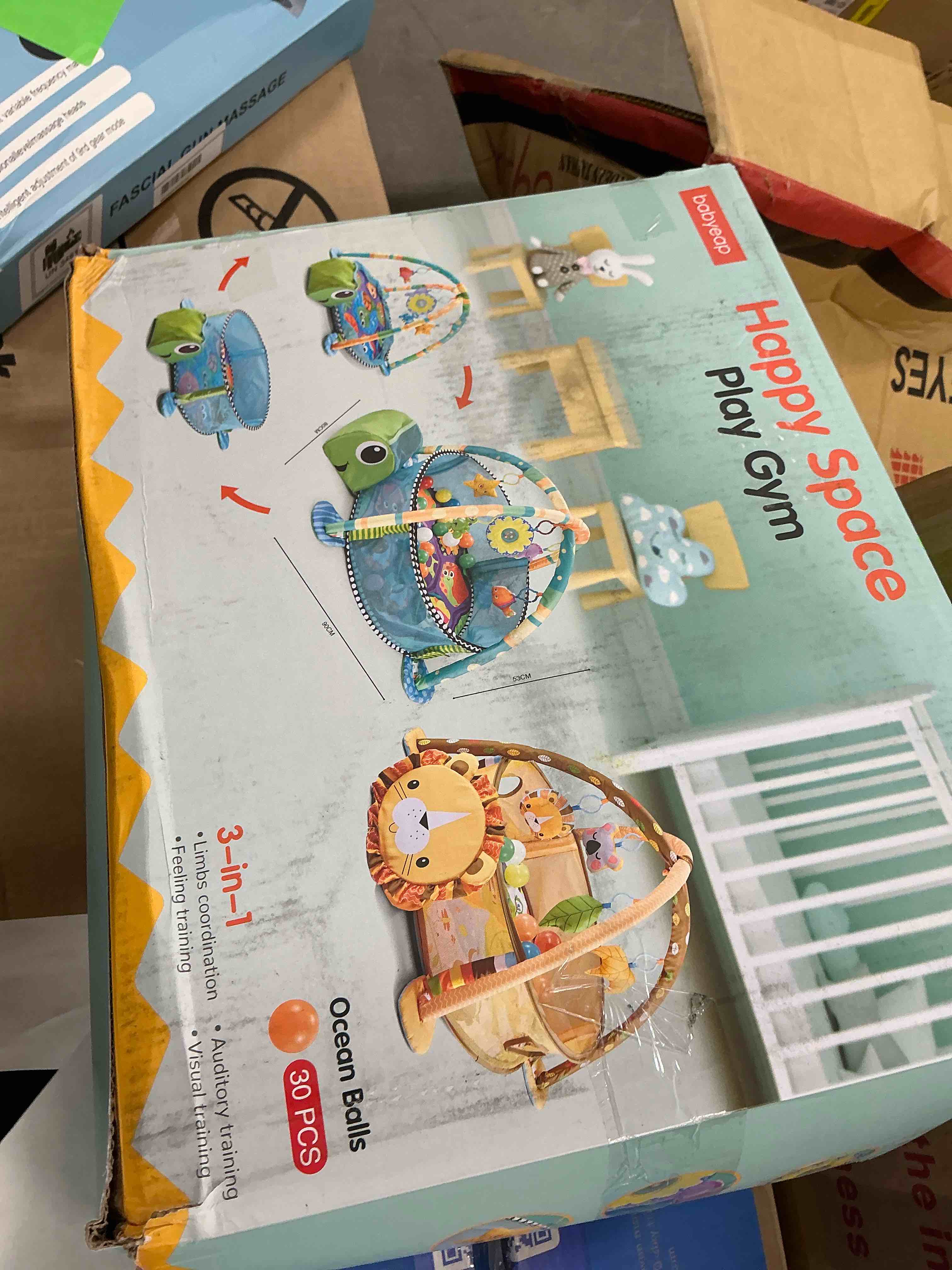 Condition photo showing New/Like New for Babyeap 3-in-1 Baby Gym and Play Mat, Baby Activity with Ocean Ball Sensory Toys, 0-36 Months