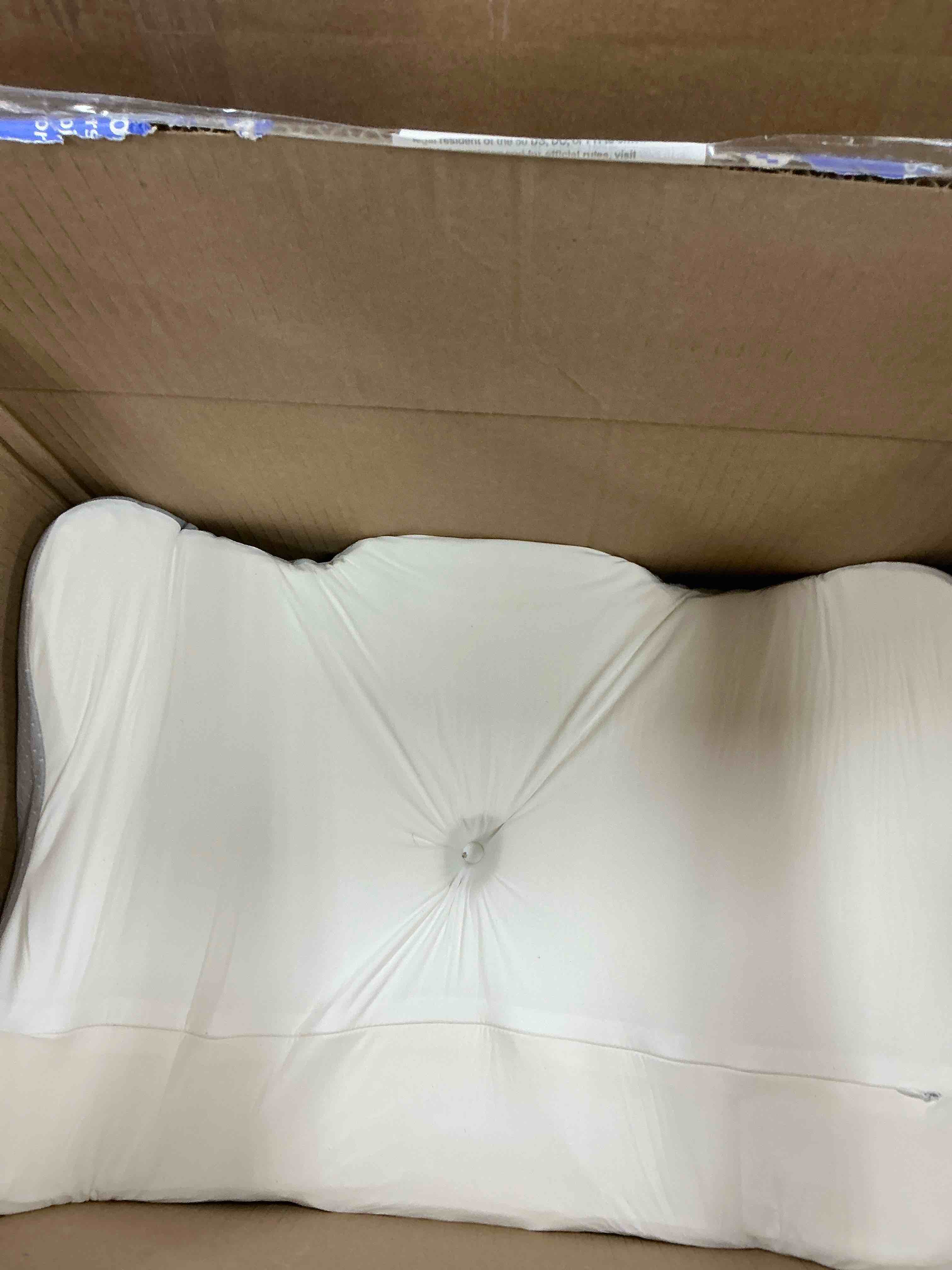 Condition photo showing Good Condition for Vccoem Cervical Neck Pillow for Pain Relief - Ergonomic Memory Foam Pillows for Sleeping  Cooling Side Sleeper Pillow for Neck Support  Contour Orthopedic Bed Pillow for Back Stomach Sleepers