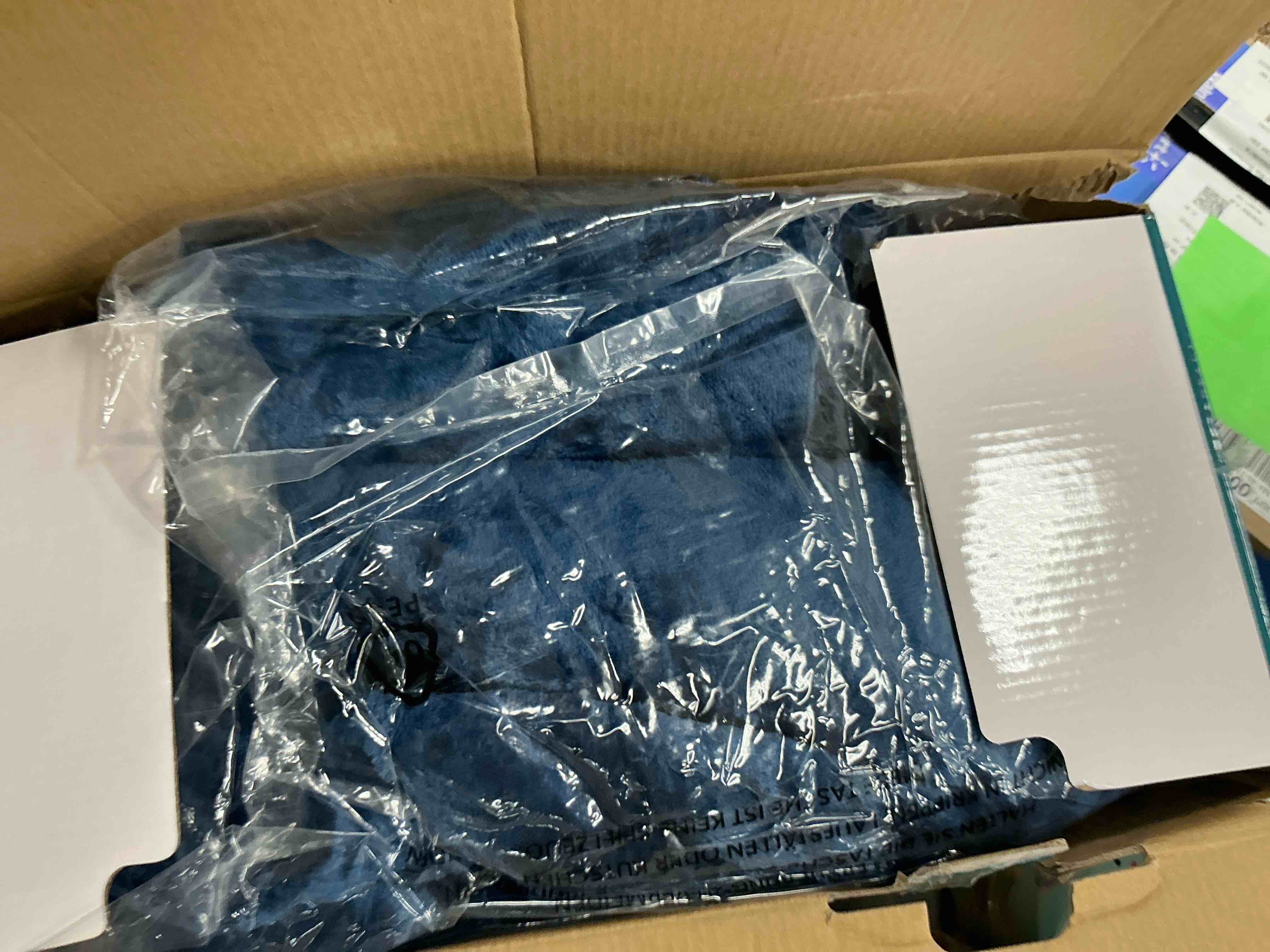 Condition photo showing Good Condition for WISHEAD Electric Heated Throw Blanket with 9 Heat Levels & Auto Shut-Off, Plush Dual-Sided Flannel for Couch & Travel, Machine Washable, 50"x60", Dark Blue