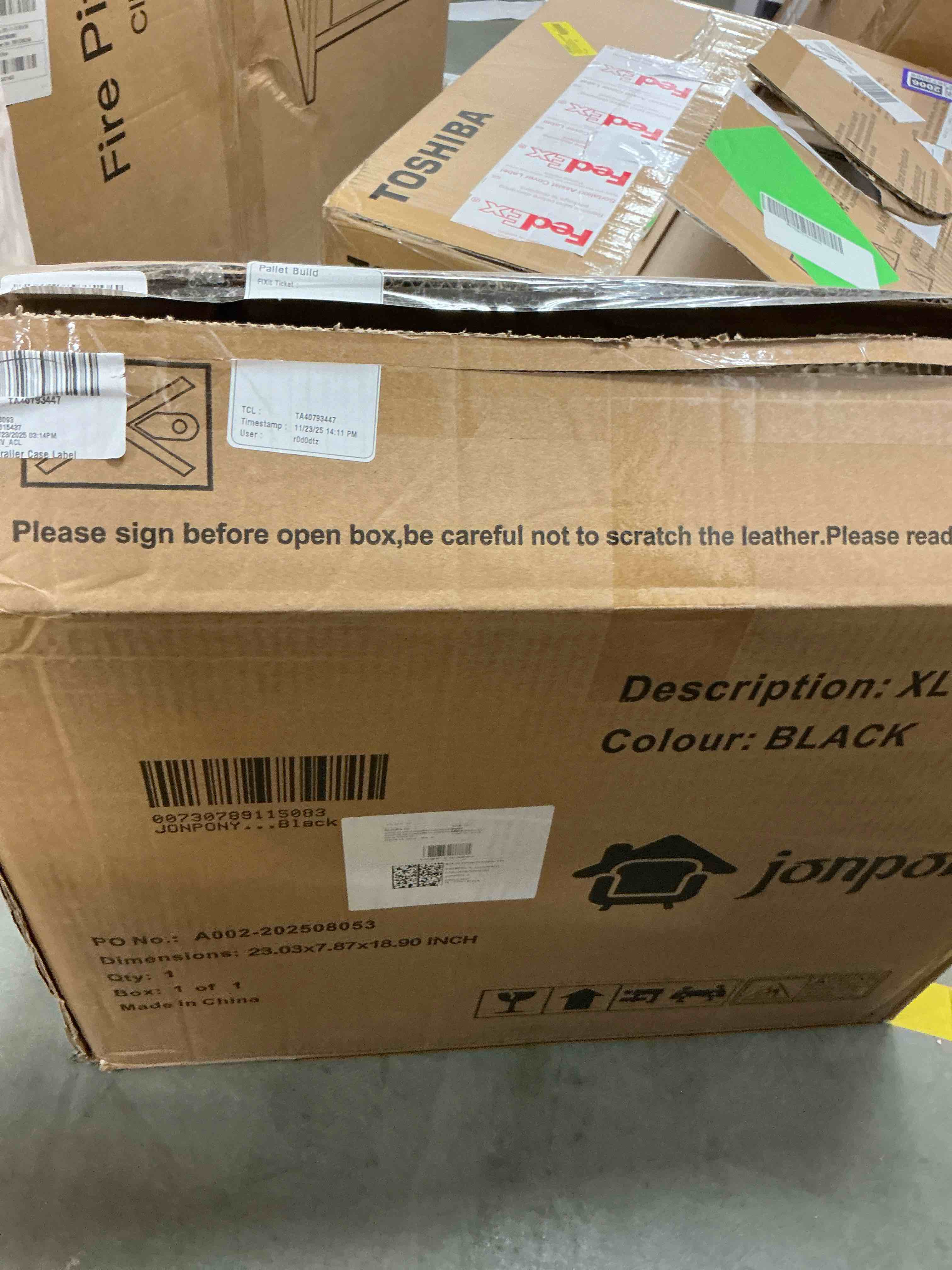 Condition photo showing New/Like New for JONPONY Ergonomic Office Chair, Lumbar Support, Adjustable Height with Armrests for Adults,Black