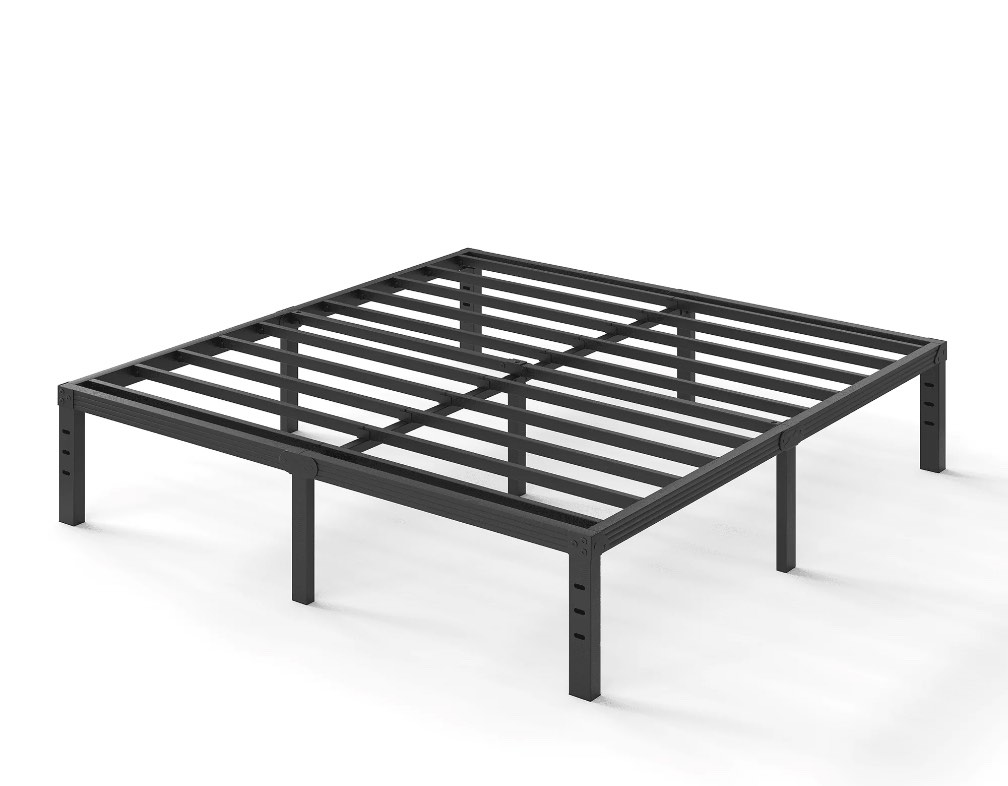 ULIESC 14" Heavy Duty Metal Platform Bed Frame, No Box Spring Needed, King Size