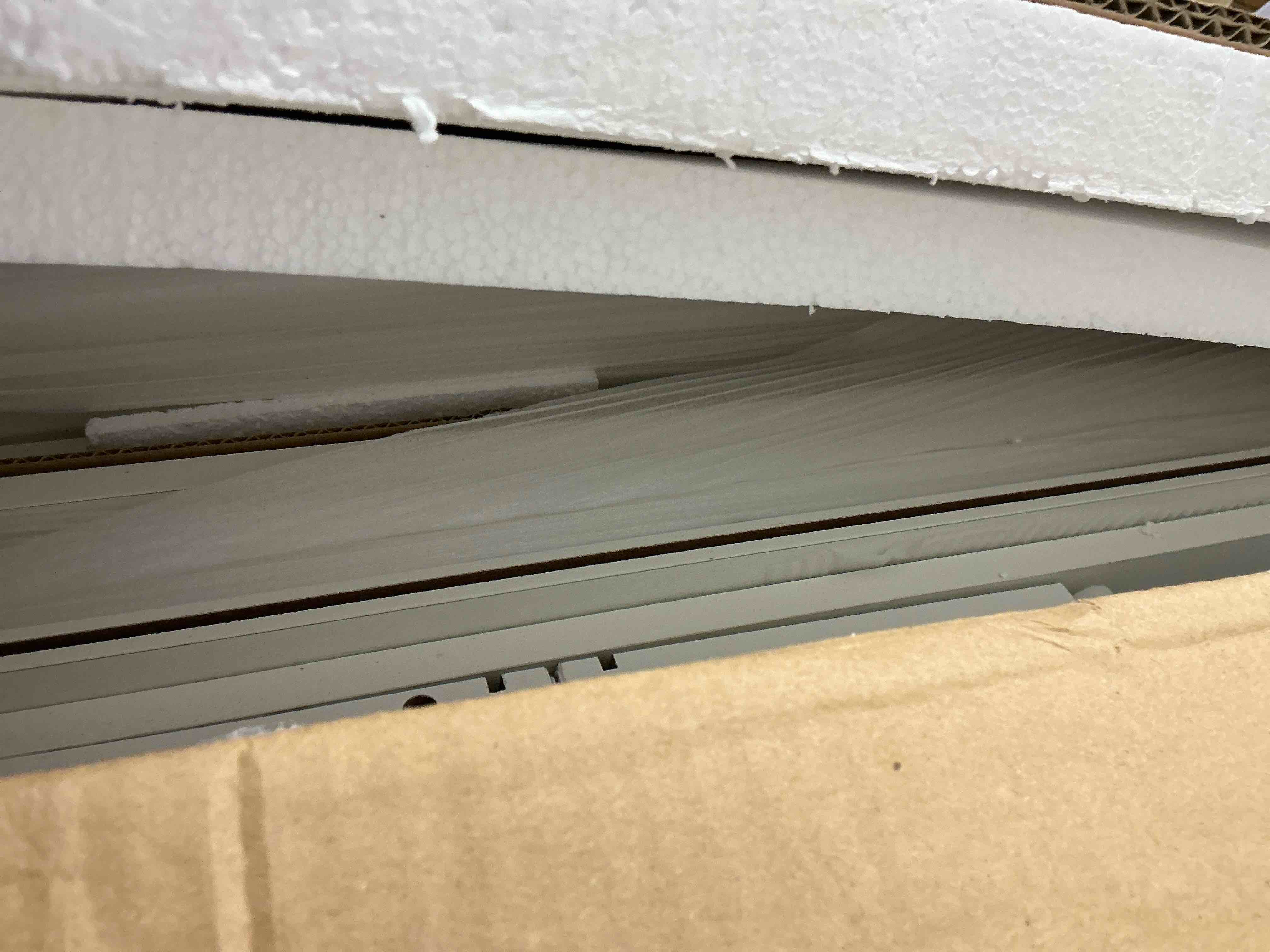 Condition photo showing New/Like New for Walsunny 40" Kitchen Islands Carts with Storage Drop Leaf Countertop on Wheels Rolling Microwave Utility Carts with 3 Drawers 1 Storage Cabinets,White