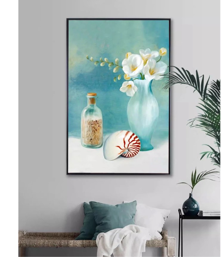 Podronale 24x36 Canvas Frame?3/4" Floater Frame for 0.6"-0.9" Depth Canvas Painting (Black)