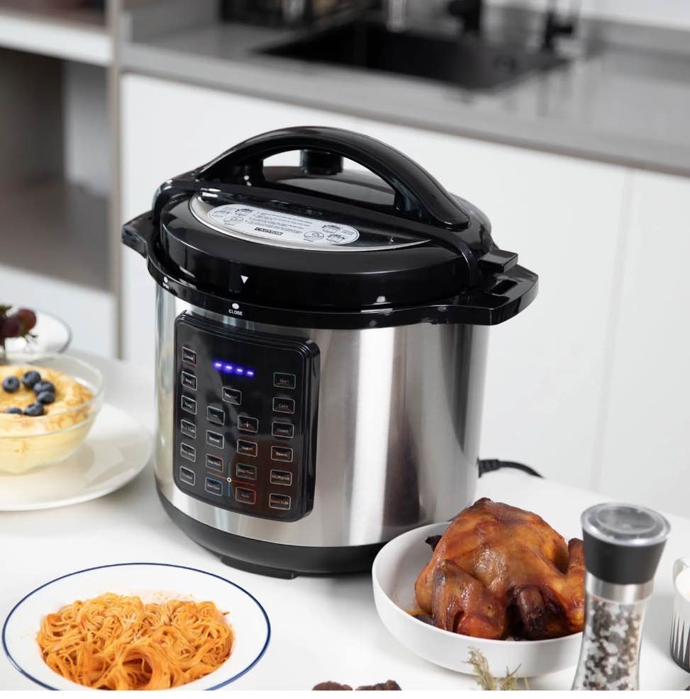 CONCETTA Electric Pressure Cooker 8 Quart Multi Kitchen Appliances, Instant Multi Cooker Stainless Steel Cooker