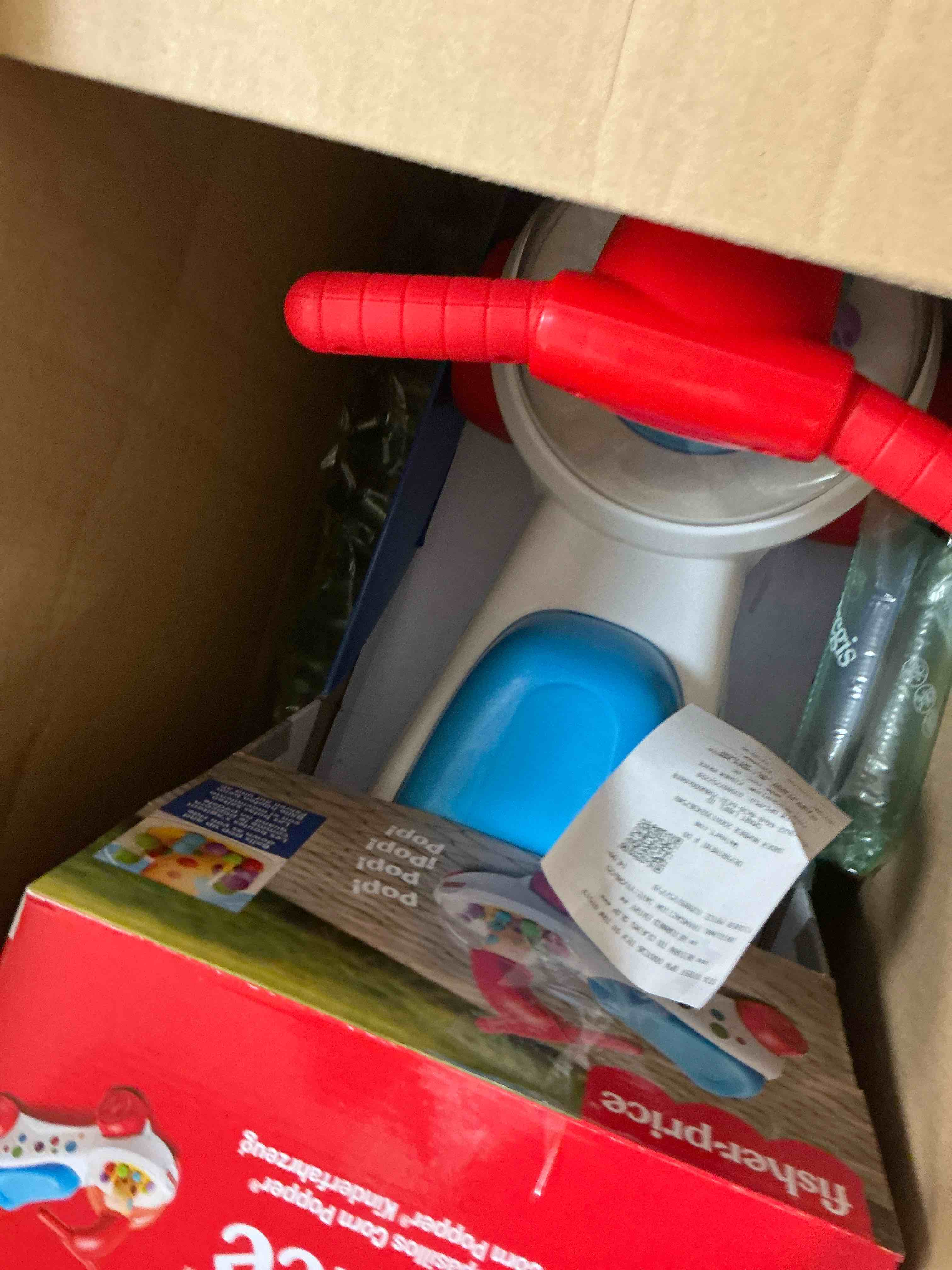 Condition photo showing New/Like New for Fisher Price Classic Corn Popper Ride on