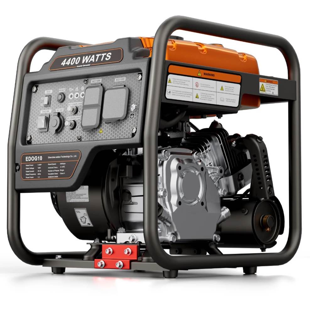 Efurden 4400-Watt Portable Inverter Generator, Gas Powered Generator for Emergency Home Backup, Outdoor Camping, RV Ready, EPA Compliant