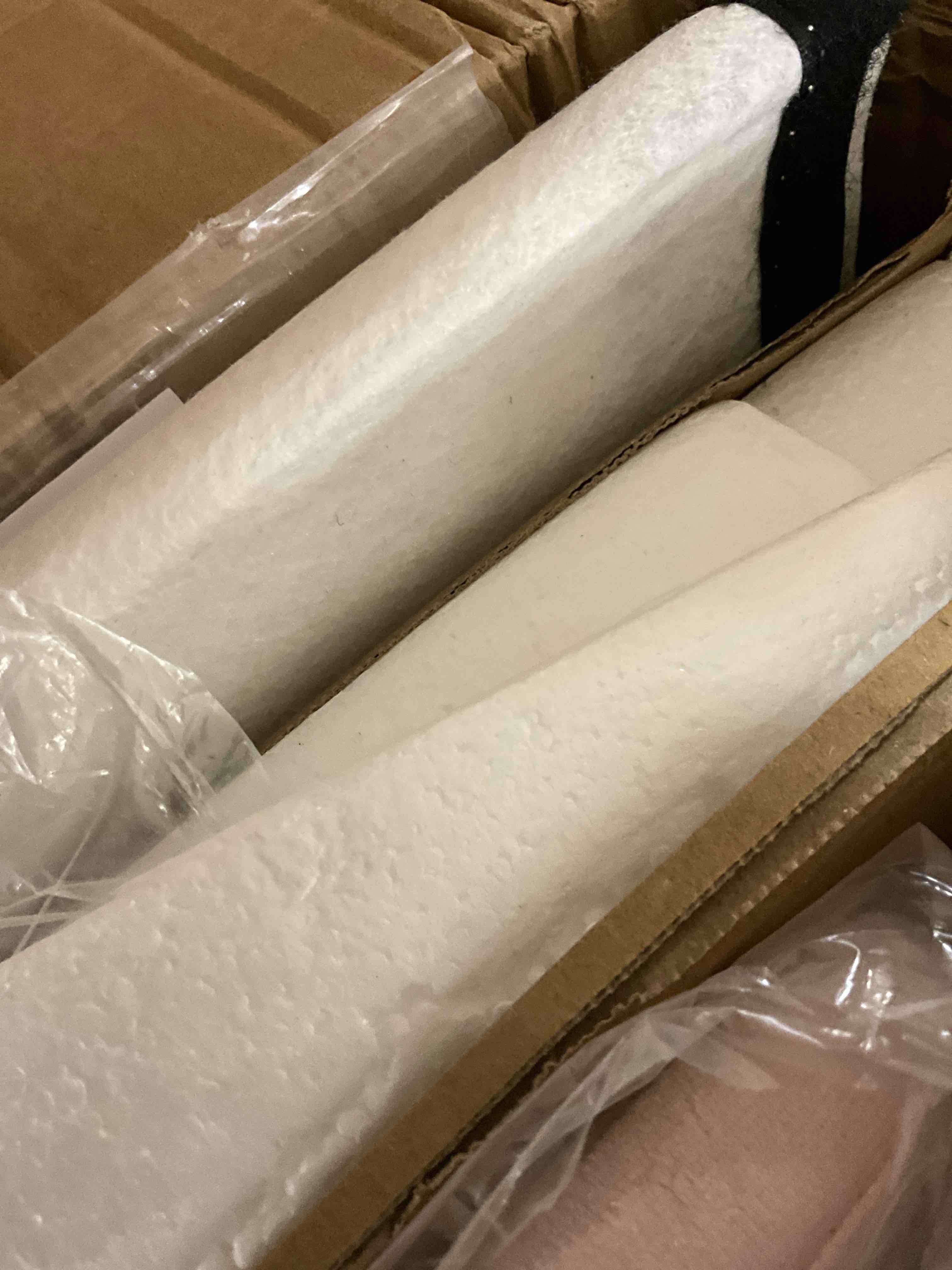 Condition photo showing Good Condition for Homfa Twin Bed Frame with LED Light & Charge Station, 4 Storage Drawers Modern Upholstered Wingback Platform Bed Frame, Pink Velvet