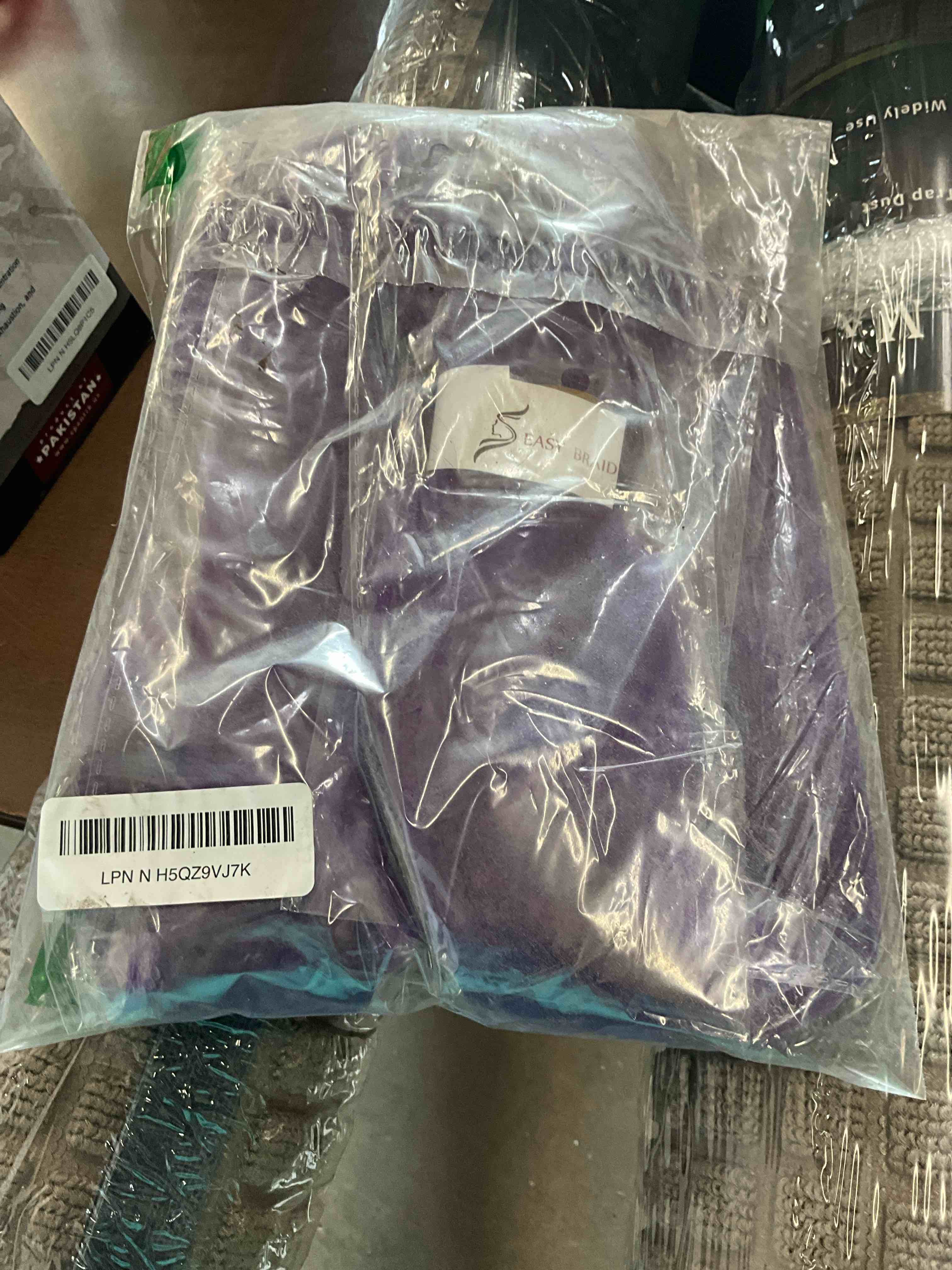Condition photo showing Good Condition for Alrence Purple Braiding Hair Pre Stretched Long Braid 30 Inch 2 Packs Professional Braiding Hair Extensions Synthetic Crochet Twist Braids (30 Inch, Purple) 30 Inch (Pack of 2) Purple