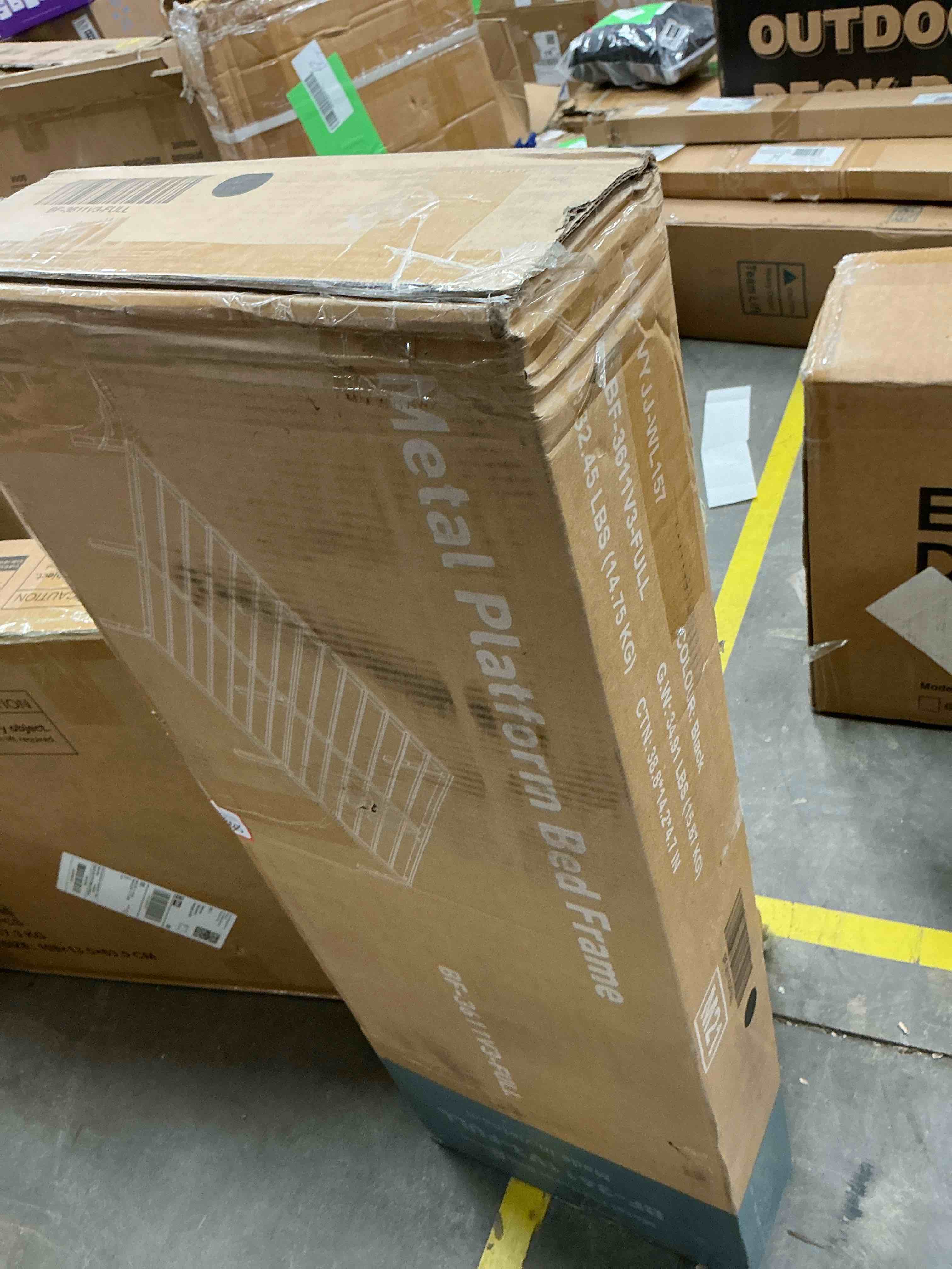 Condition photo showing New/Like New for edx Bed Frame - Full Size Heavy Duty Platform Bed with Underbed Storage, 14-Inch High Steel Slat Support, Non-Slip Design, No Box Spring Required