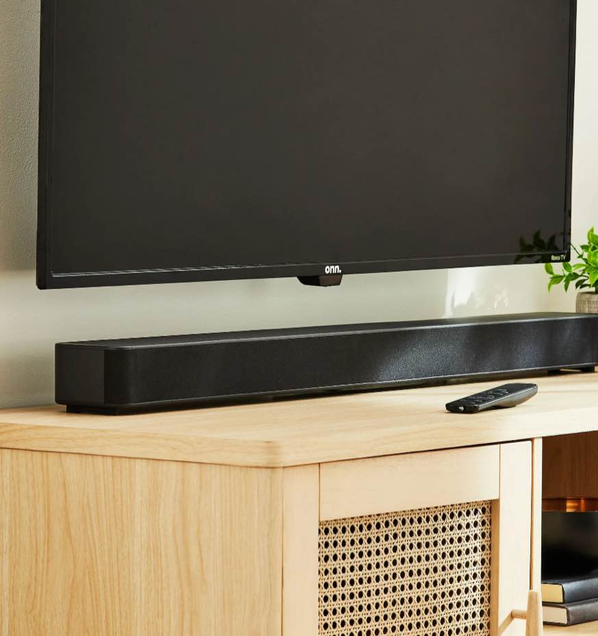 onn bluetooth 2.1 channel soundbar with dolby digital plus 36 black