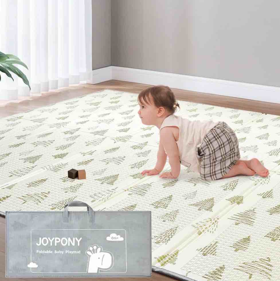 Joypony Baby Play Mat 71" x 79" x 0.4" – Lightweight Foldable Mat for Infants and Toddlers