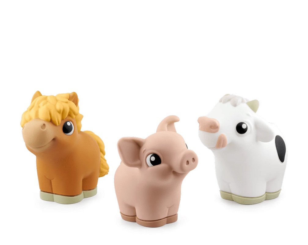 tonies my first tonies: farm set - cow, pig and horse soft and squeezable audio toy figurines, age group 1+