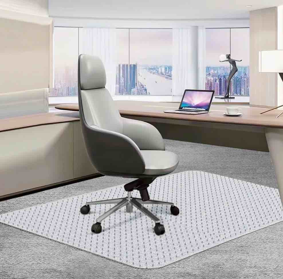 GPED Office Chair Mat for Carpet, 30" x 48" Rectangle Carpet Protector Mat, Sturdy Carpet Chair Mat with Studs for Office, Home and Gaming Floor