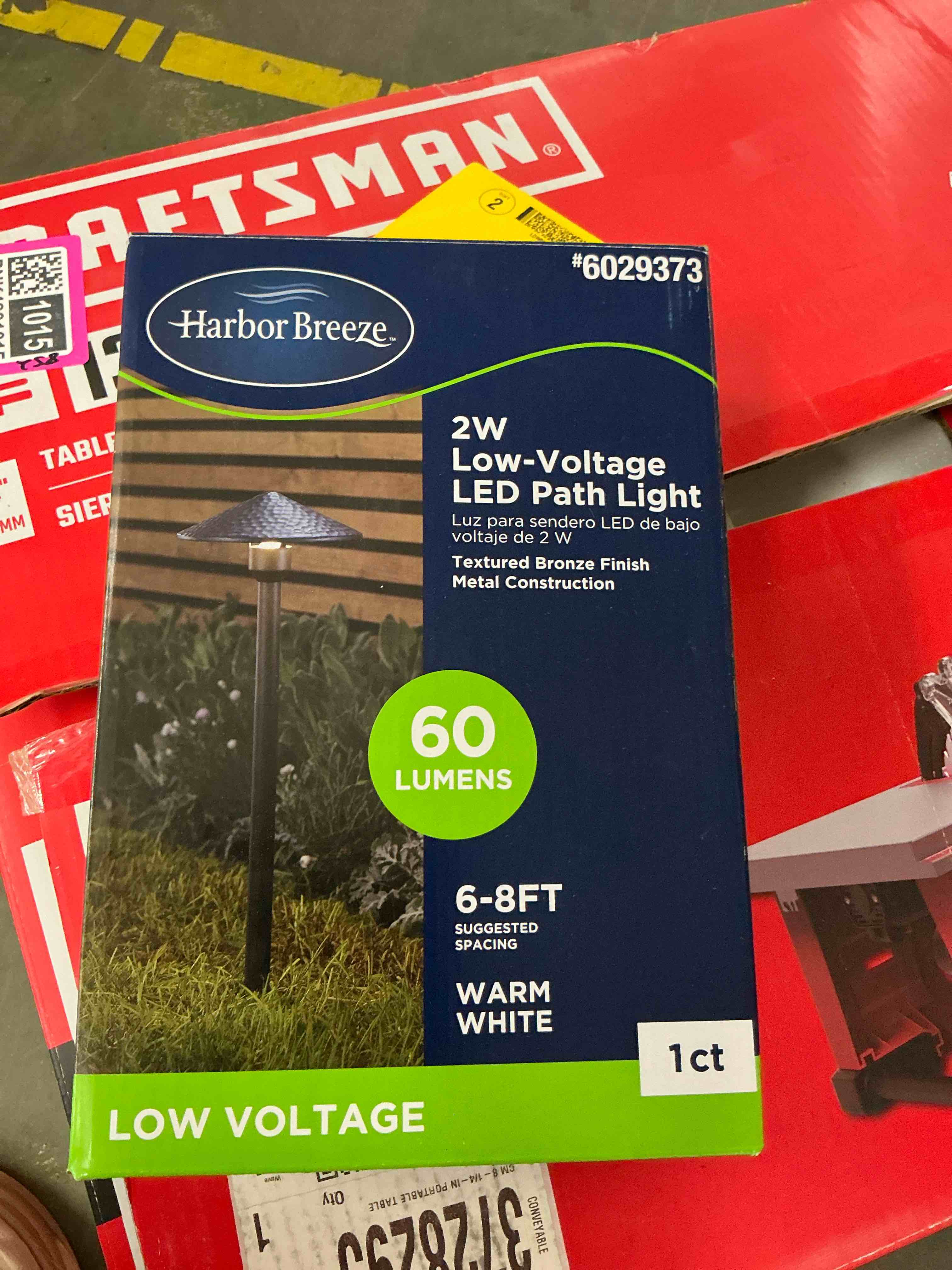 Condition photo showing Good Condition for harbor breeze 60 -lumens bronze low voltage hardwired led outdoor path light 3000-k