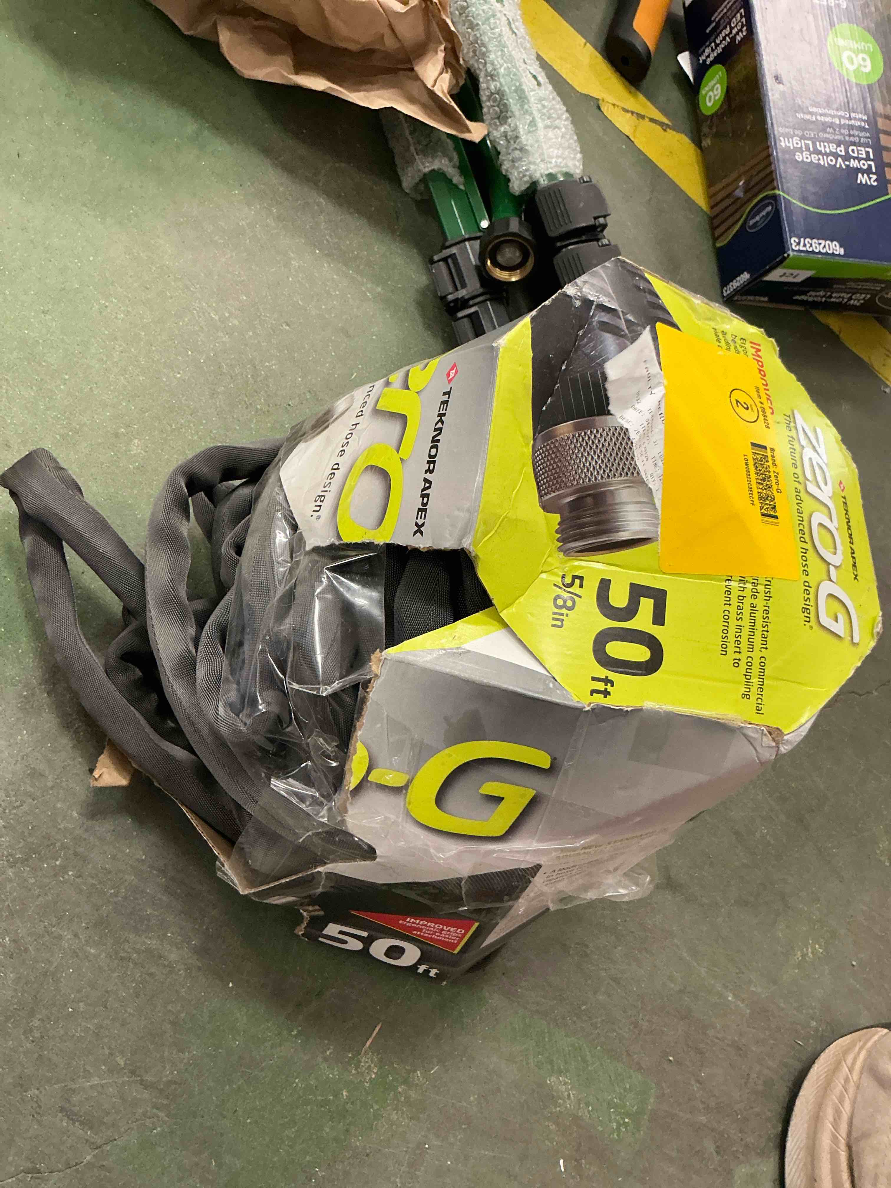 Condition photo showing As Is for teknor 50 ft zero-g tek400150pdq lightweight kink-free garden hose