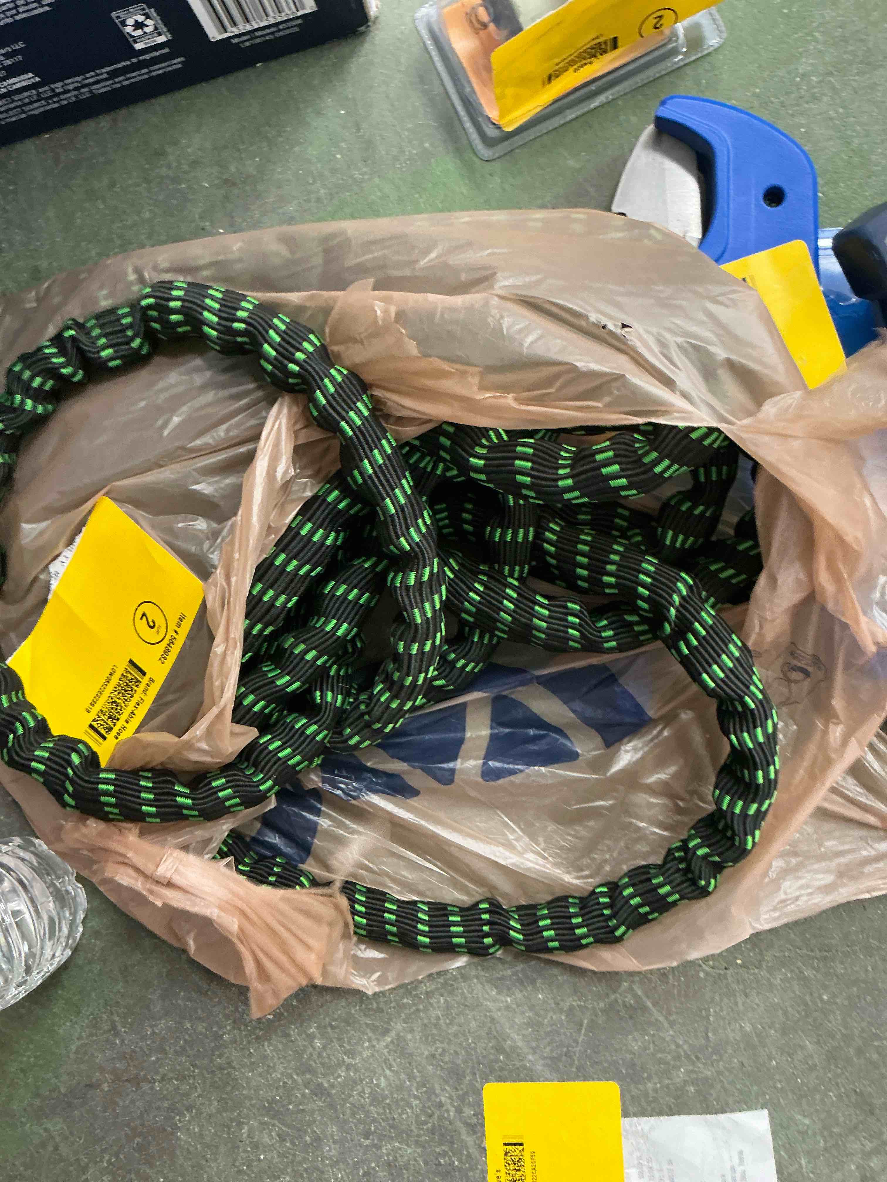 Condition photo showing As Is for flex-able hose xtreme 1-in x 50-ft kink free woven green hose
