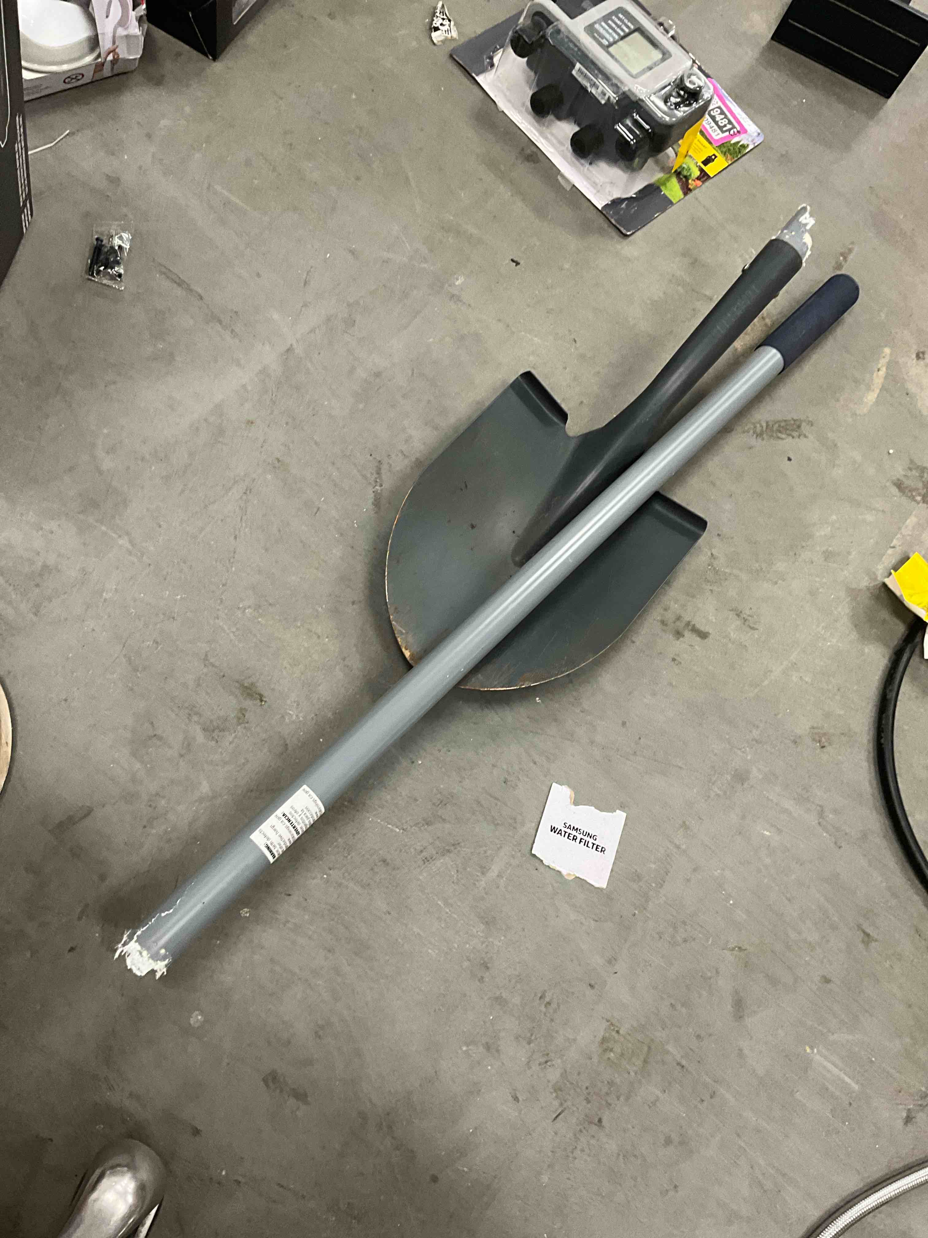 Condition photo showing As Is for project source 40-in fiberglass handle digging shovel