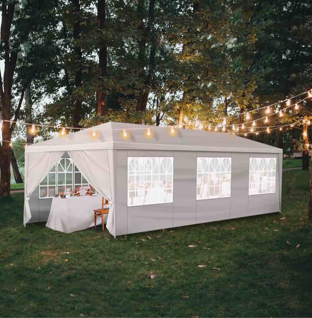 ktaxon 10 x 30 canopy tent with 8 side walls for party wedding camping and bbq