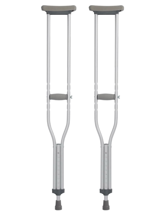 bn-link adjustable crutches for adults,lightweight aluminum crutches,walking crutches with underarm pad and handgrip,300 lbs weight capacity,heights 5'1" to 5'7",1 pair