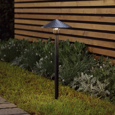harbor breeze 60 -lumens bronze low voltage hardwired led outdoor path light 3000-k