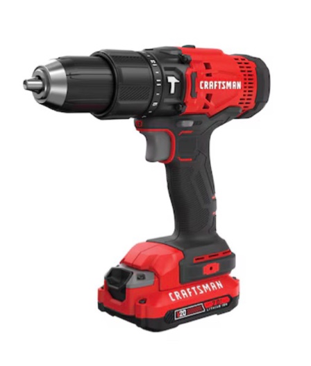 craftsman v20 1/2-in 20-volt max variable speed cordless hammer drill ( tool only )