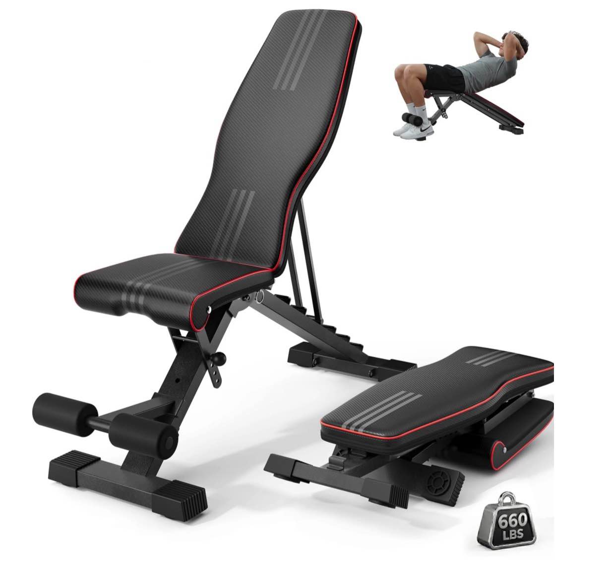 weight bench foldable workout bench weights dprodoadjustable dumbbell 660lbs bench workout for home gym