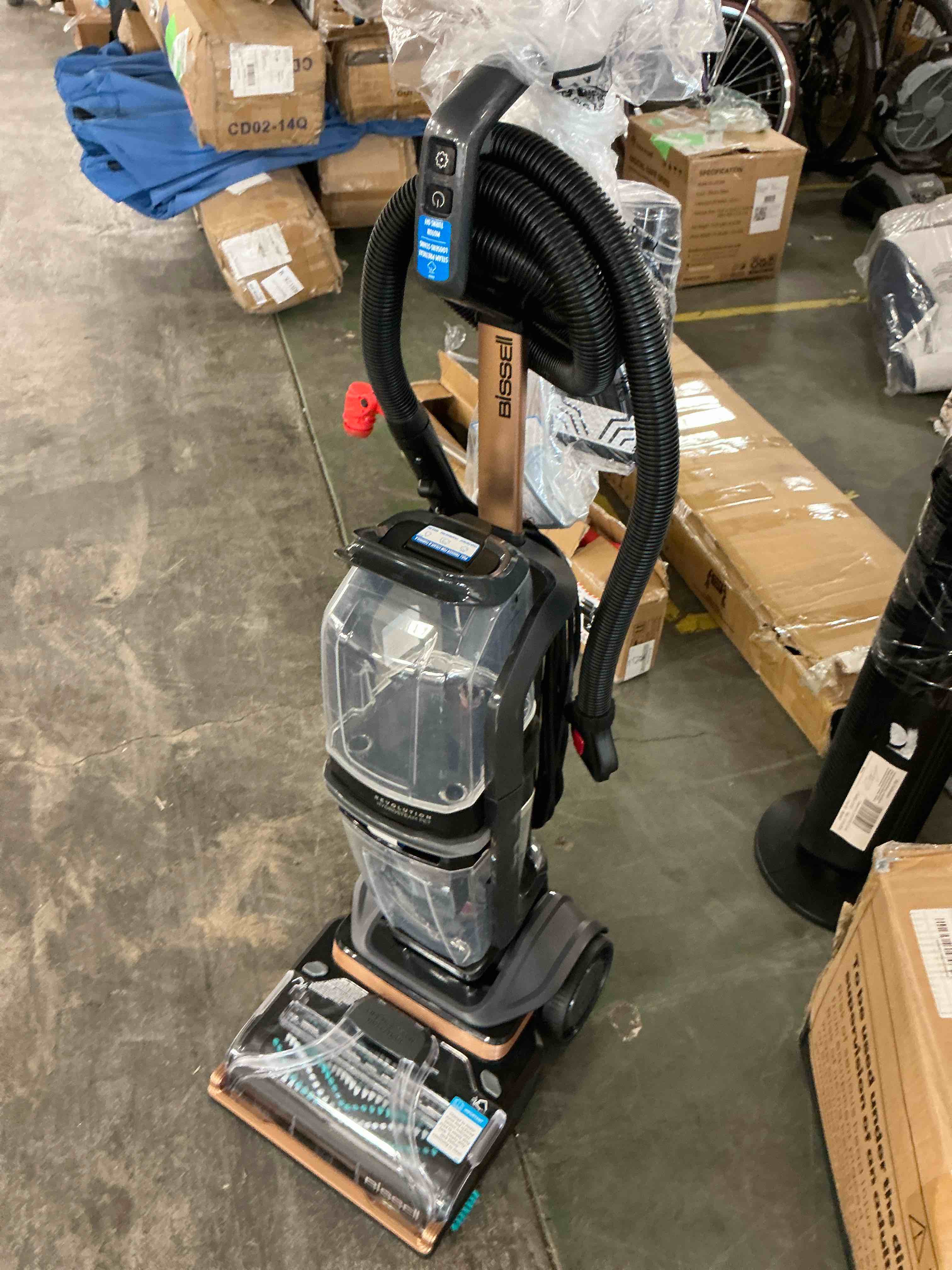 Condition photo showing Good Condition for bissell revolution hydrosteam pet carpet cleaner, 3432 | hydrosteam technology; 2-in-1 pet upholstery tool; cleaning formulas included; upright deep cleaner