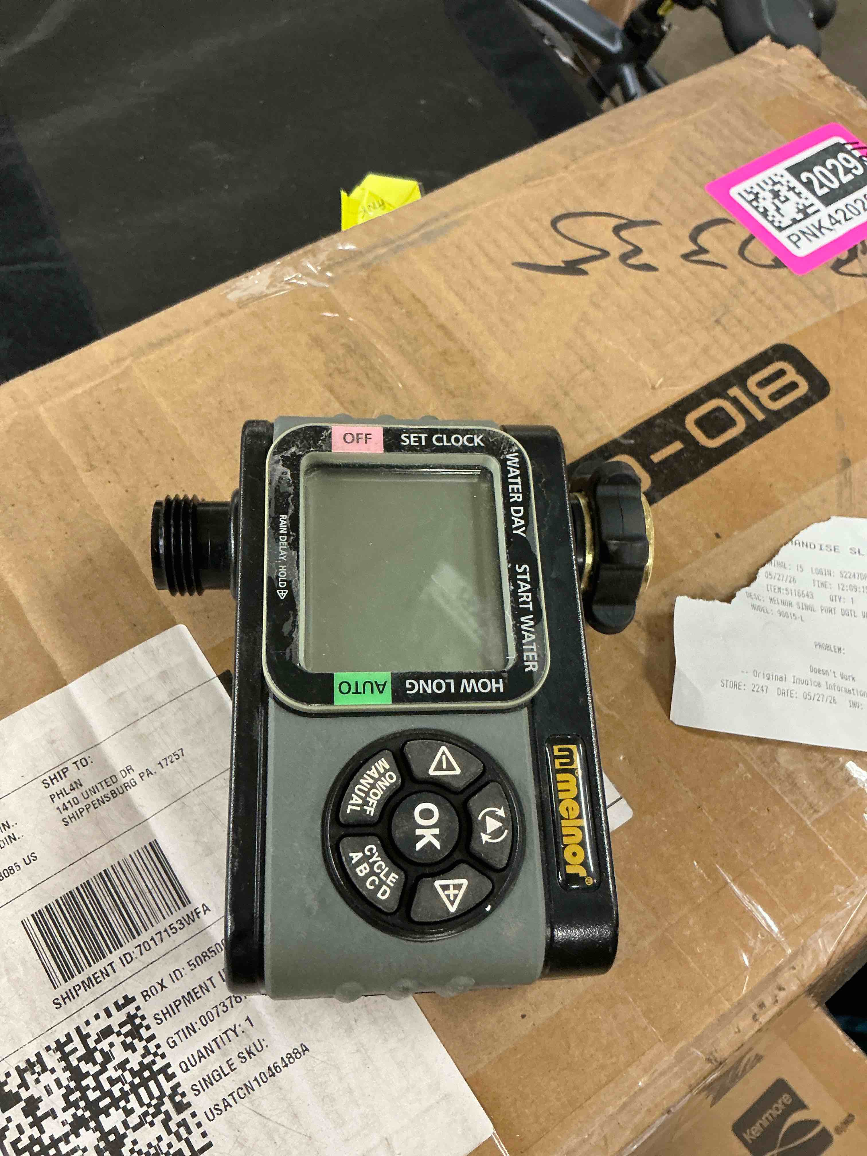 Condition photo showing Good Condition for melnor 1 output port stationary digital hose end timer