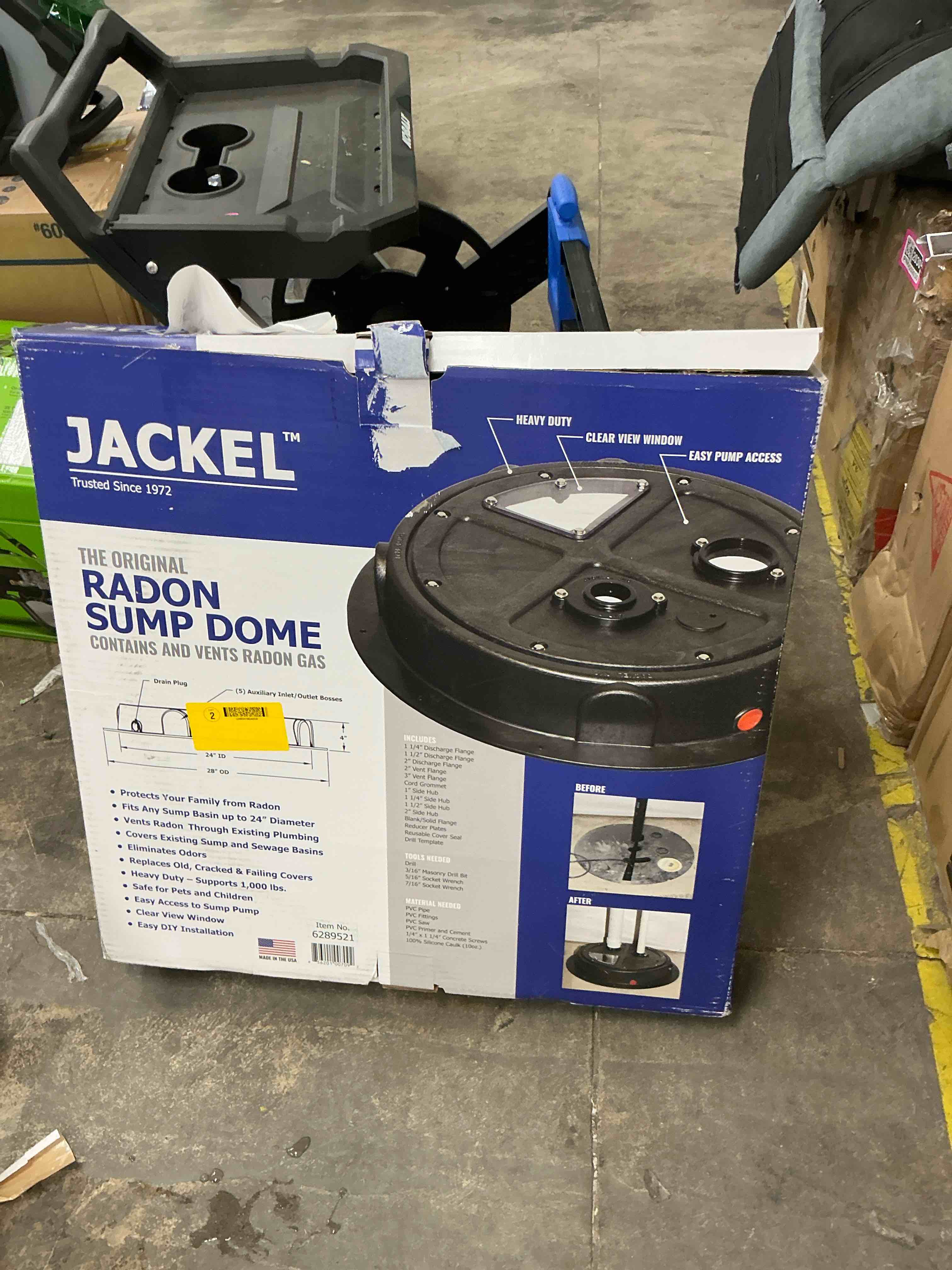 Condition photo showing Good Condition for jackel - original radon sump dome (model: smr16101-cv)