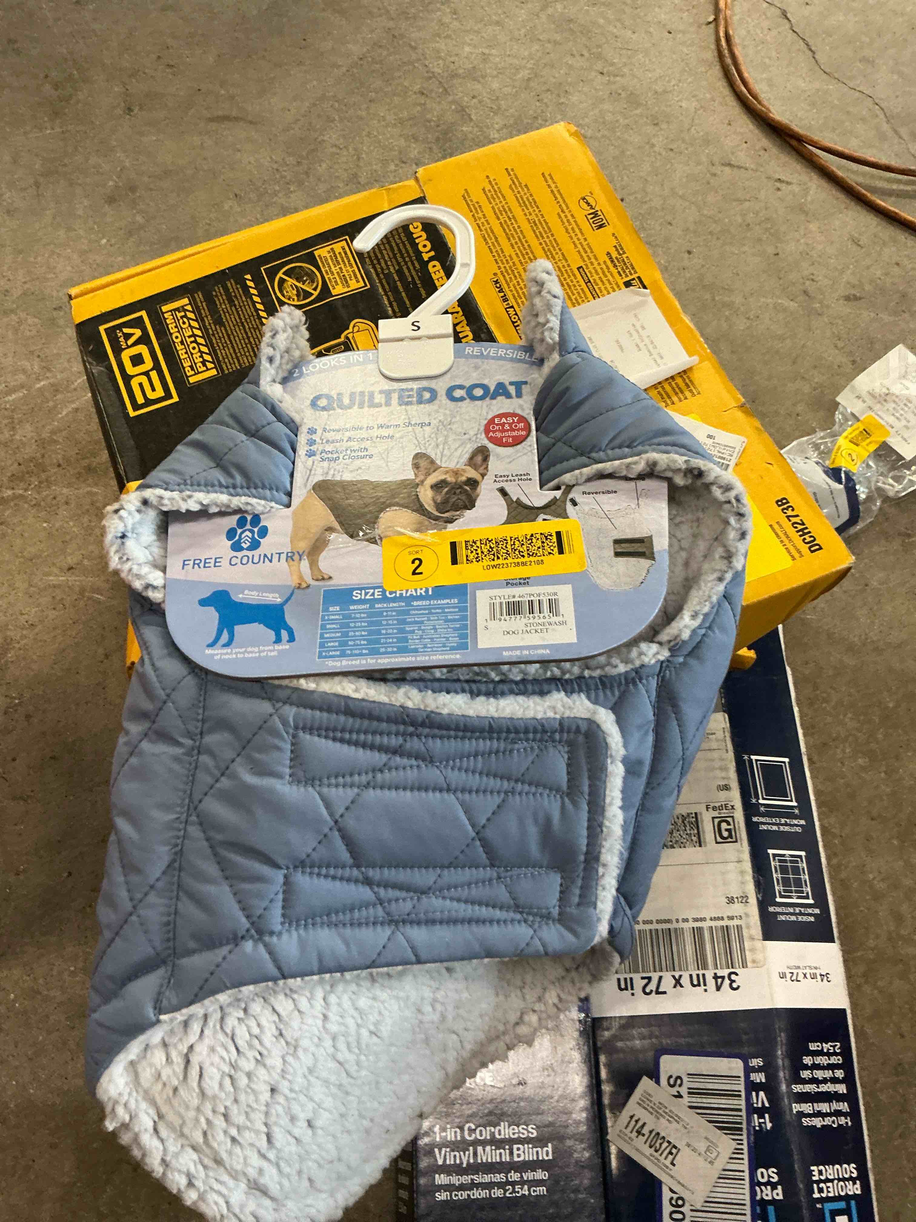 Condition photo showing Good Condition for free country blue stonewash dog/cat pet jacket small