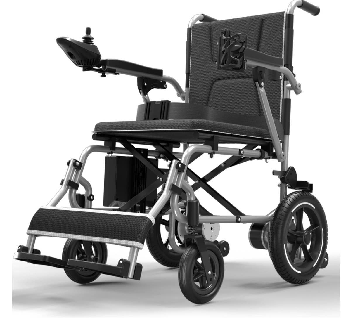 coolhut 37 lbs electric wheelchair 25+ miles long travel range, foldable & lightweight motorized wheelchair with safety features hold up 350lbs 8-year warranty, ideal for seniors & travel