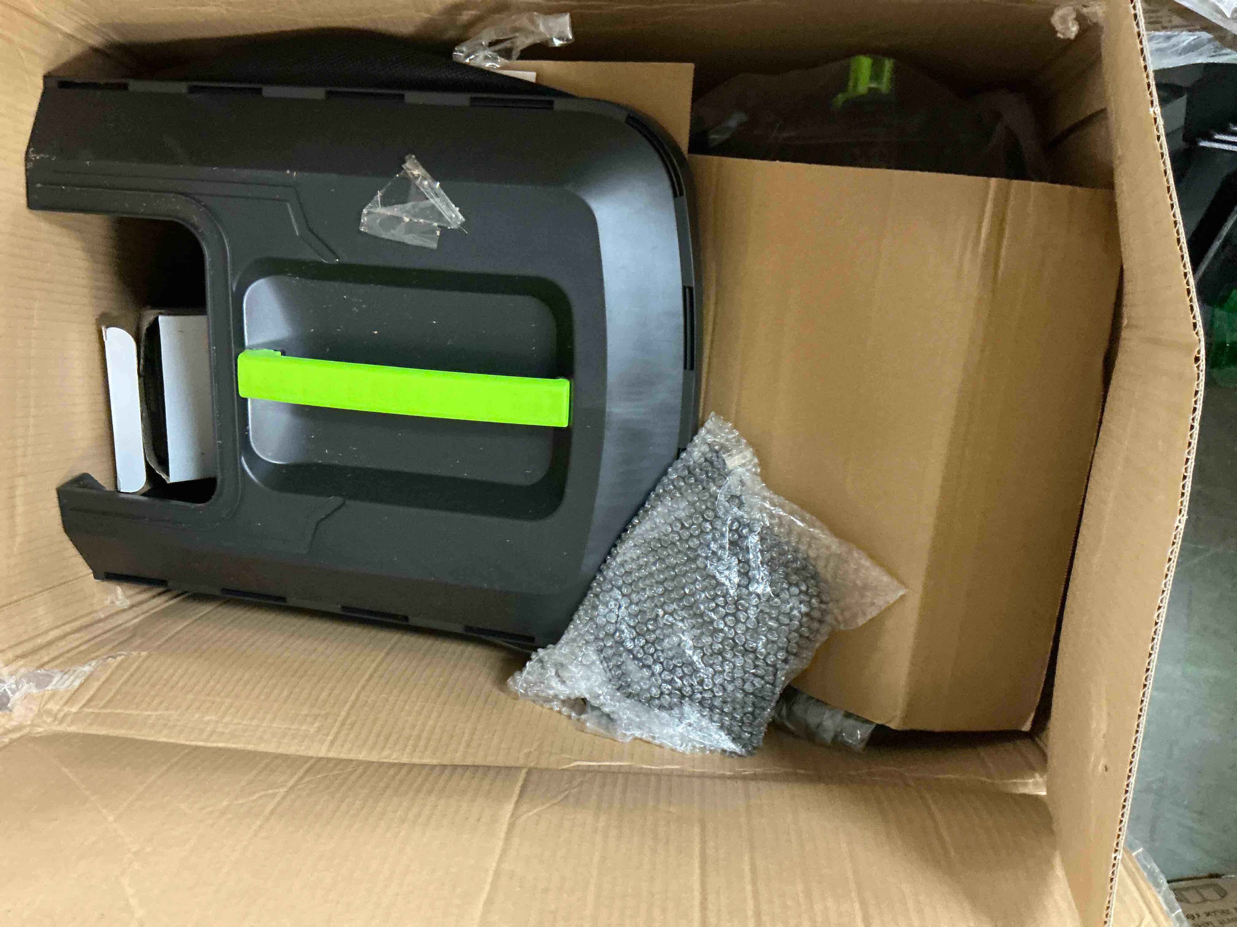 Condition photo showing Good Condition for steelite 13-inch cordless lawn mower, 21v electric lawn mowers with brushless motor for garden,5 heights adjustment, 4.0ah battery & charger included