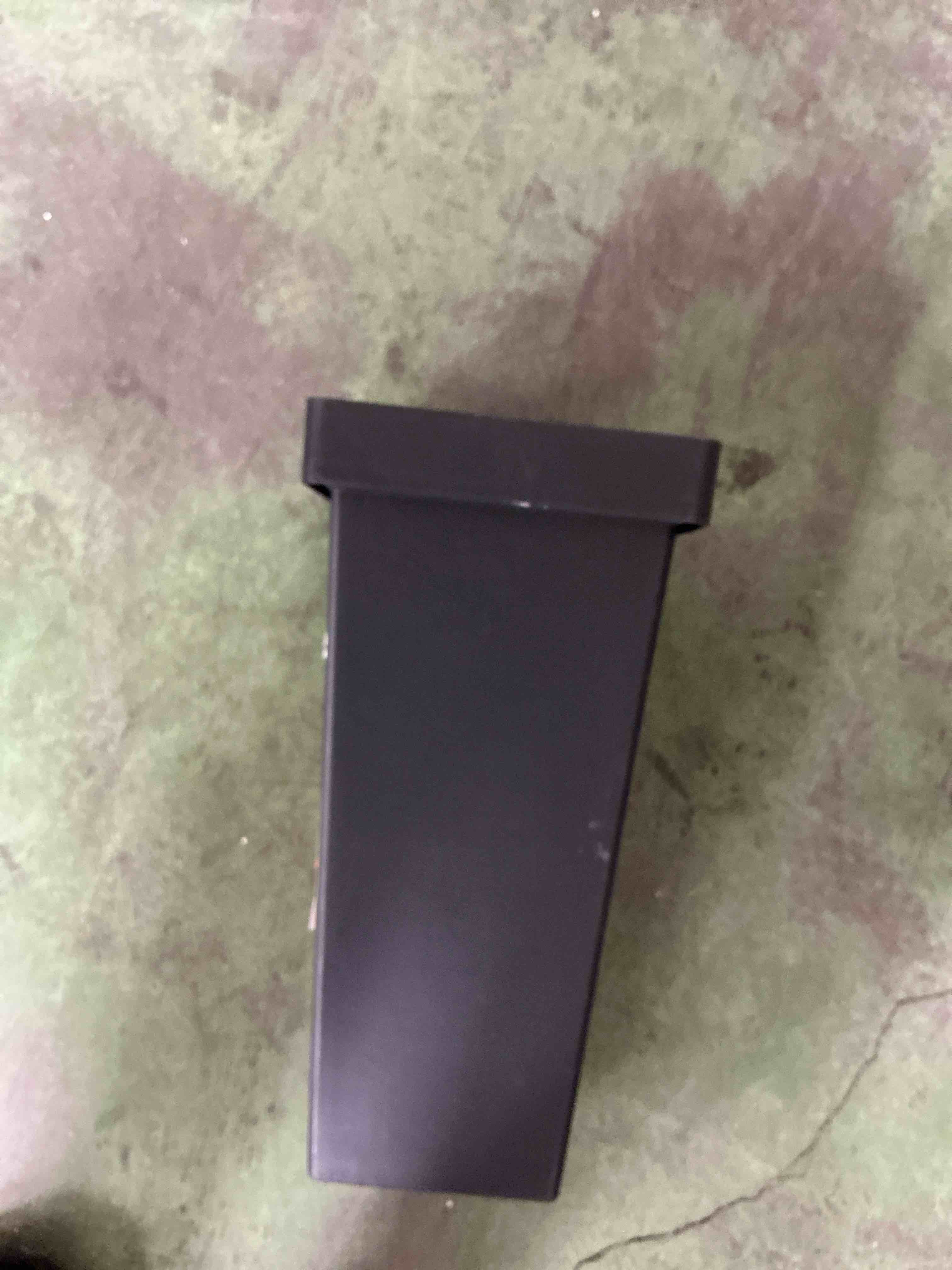 Condition photo showing Good Condition for 14.2×7.5 inch plastic tall floral buckets black flower buckets for cut flowers modern square vases for centerpieces home office wedding decorations display