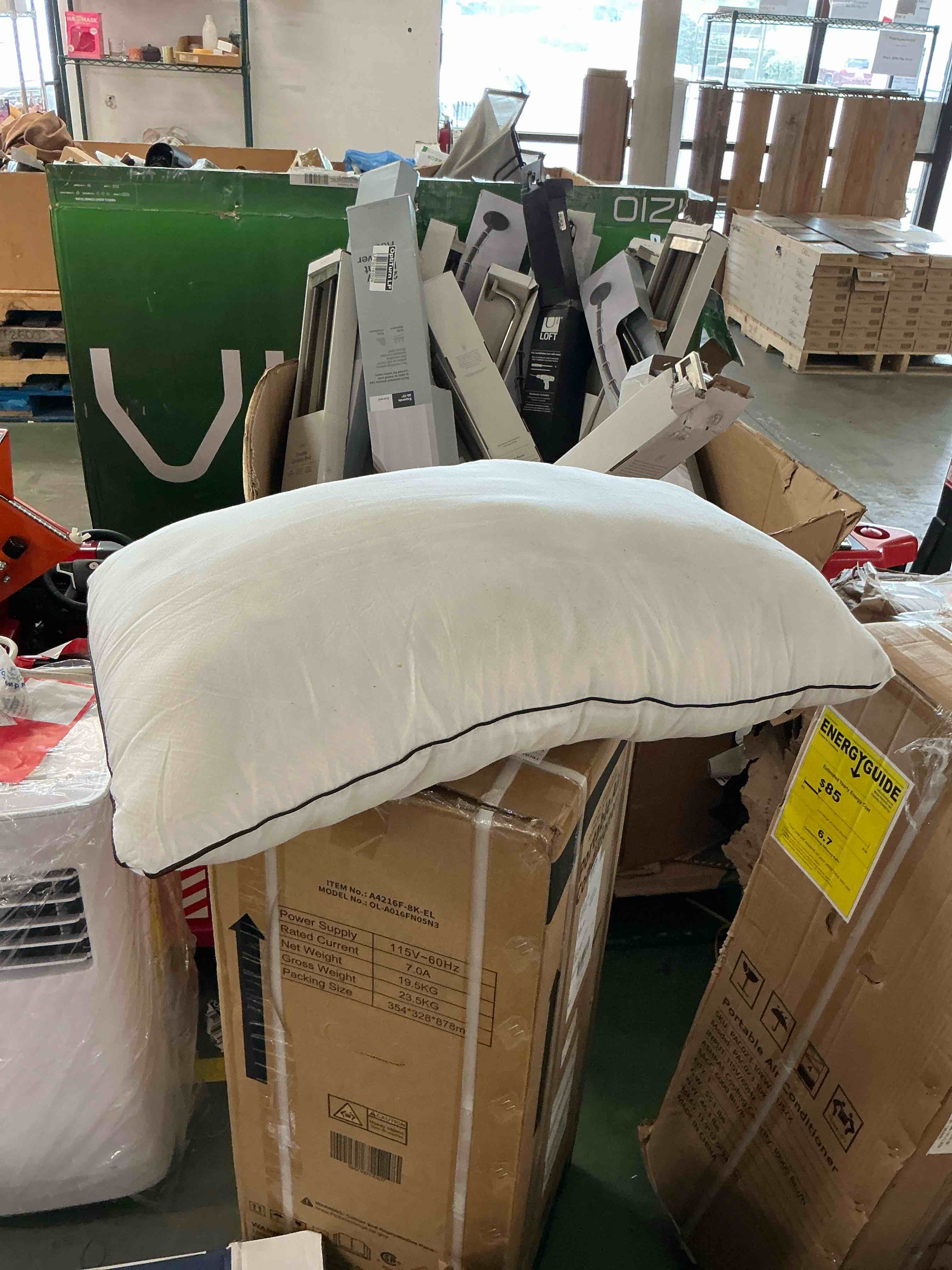 Condition photo showing Good Condition for pillow pack of 1,firm for side sleepers | organic cotton sham,hotel comfort,medium bed pillow insert,neck pain relief,plush support,machine washable,oeko-tex certified