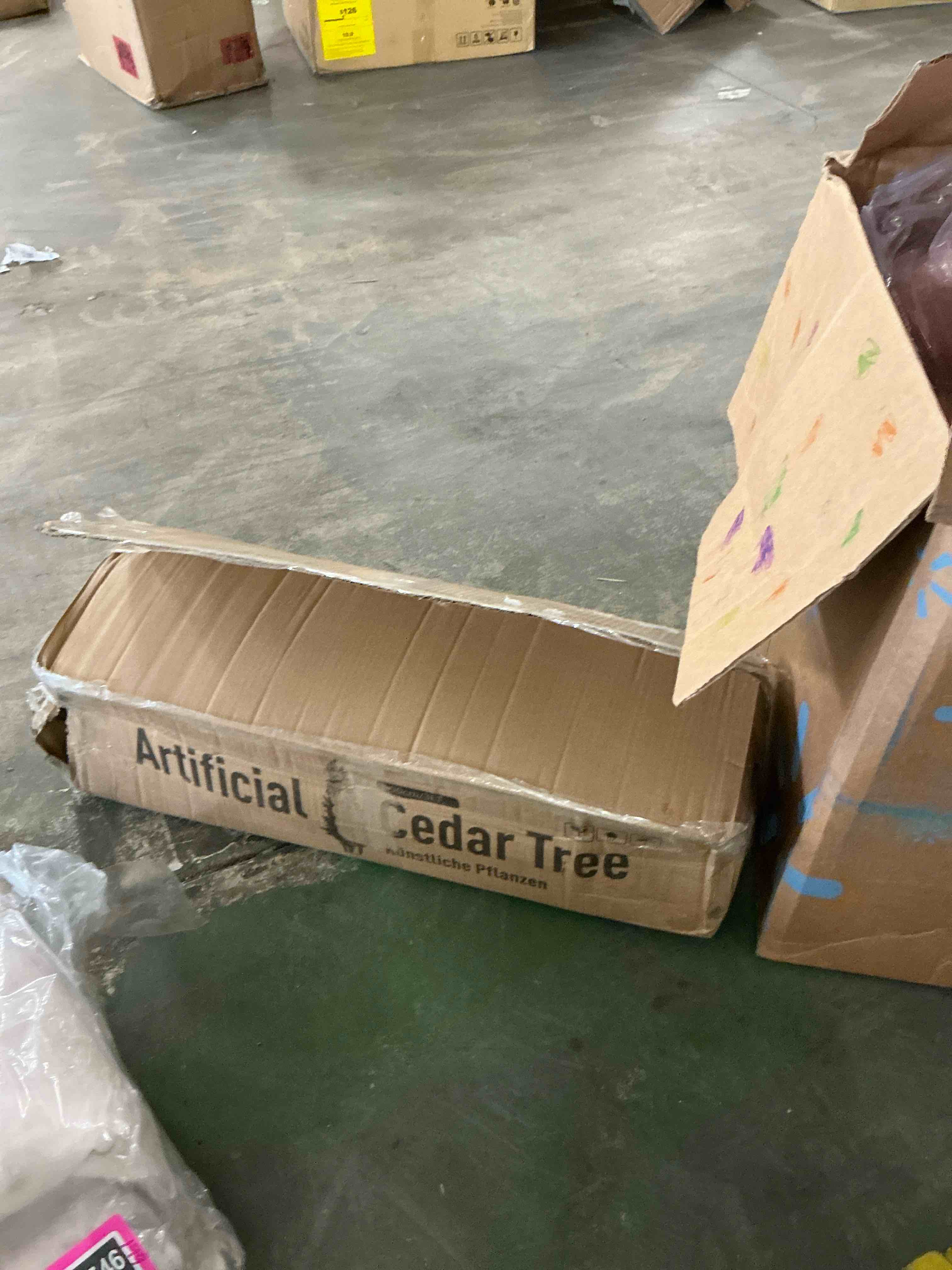 Condition photo showing New/Like New for dr. planzen artificial cedar tree 3 ft artificial cedar topiary trees for outdoors potted fake cypress trees faux evergreen plants for home porch decor