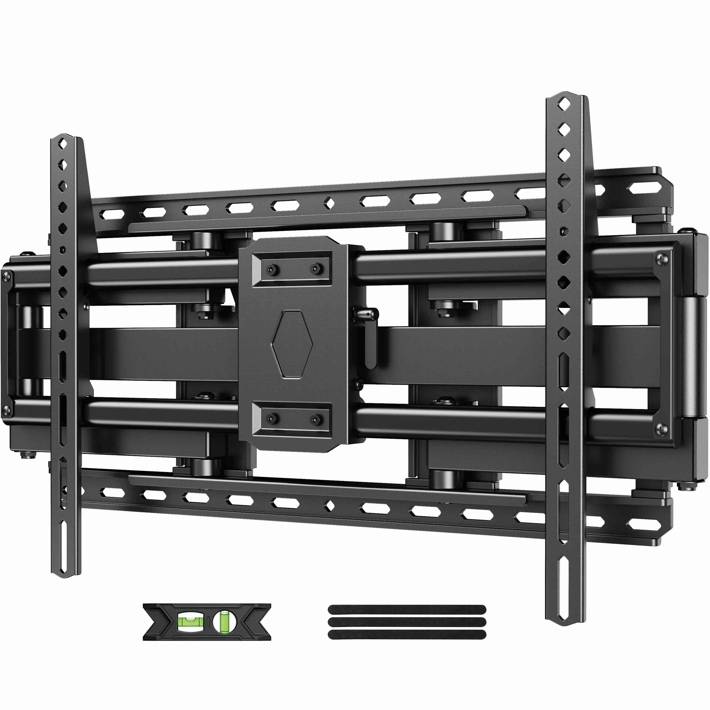 mountliving full motion tv wall mount for 37-95" screens, pre-assembled with swivel & tilt, max vesa 600x400mm, 150 lbs capacity, fits 24" wood studs