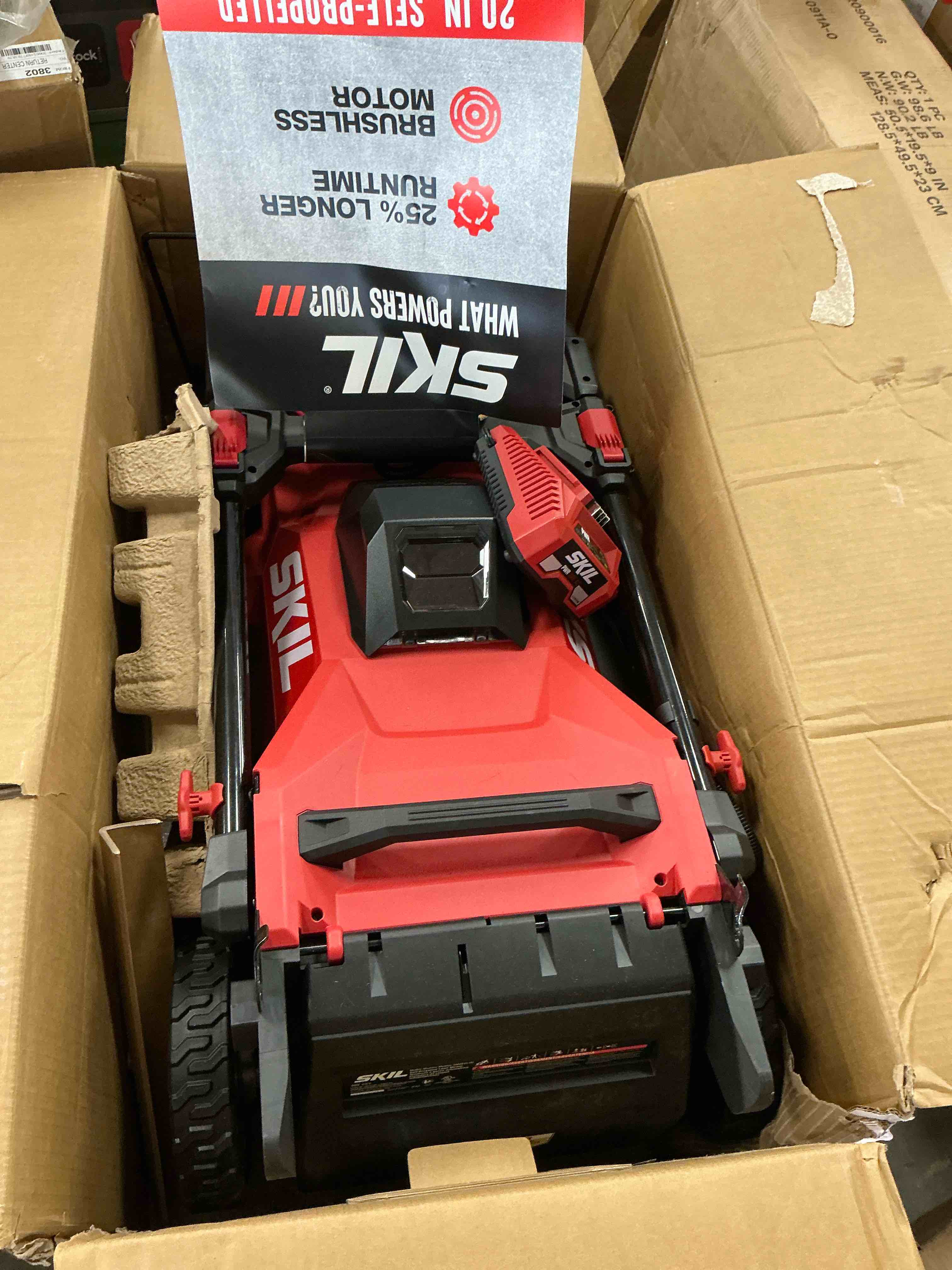 Condition photo showing Good Condition for skil pwr core 40 brushless 40v 20-inch self-propelled mower kit, includes 6.0ah battery and auto pwr jump charger - sm4910c-11