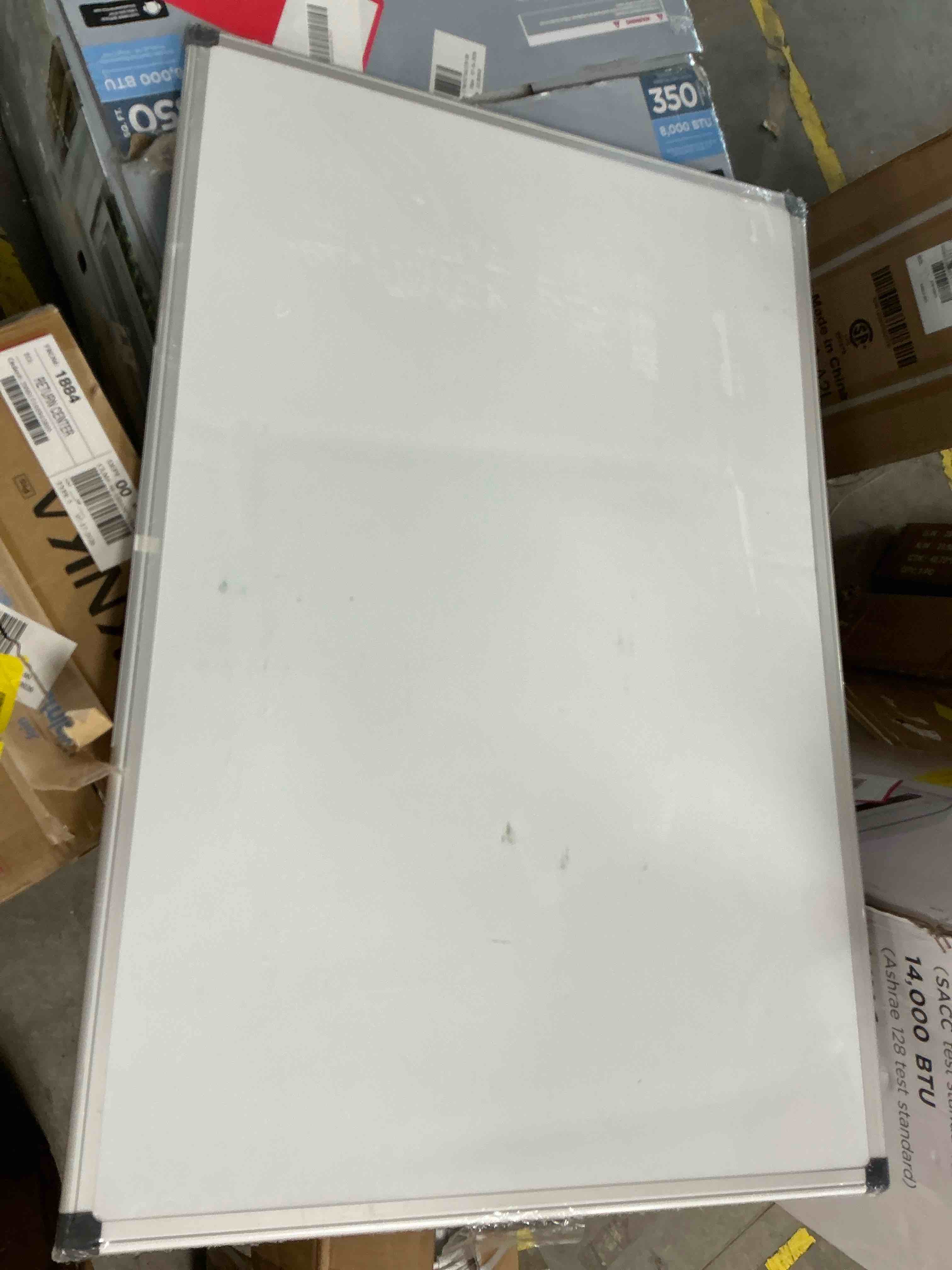 Condition photo showing Good Condition for vusign magnetic whiteboard dry erase board, 36 x 24 inches, wall mounted white board with pen tray, silver aluminium frame 36" x 24"