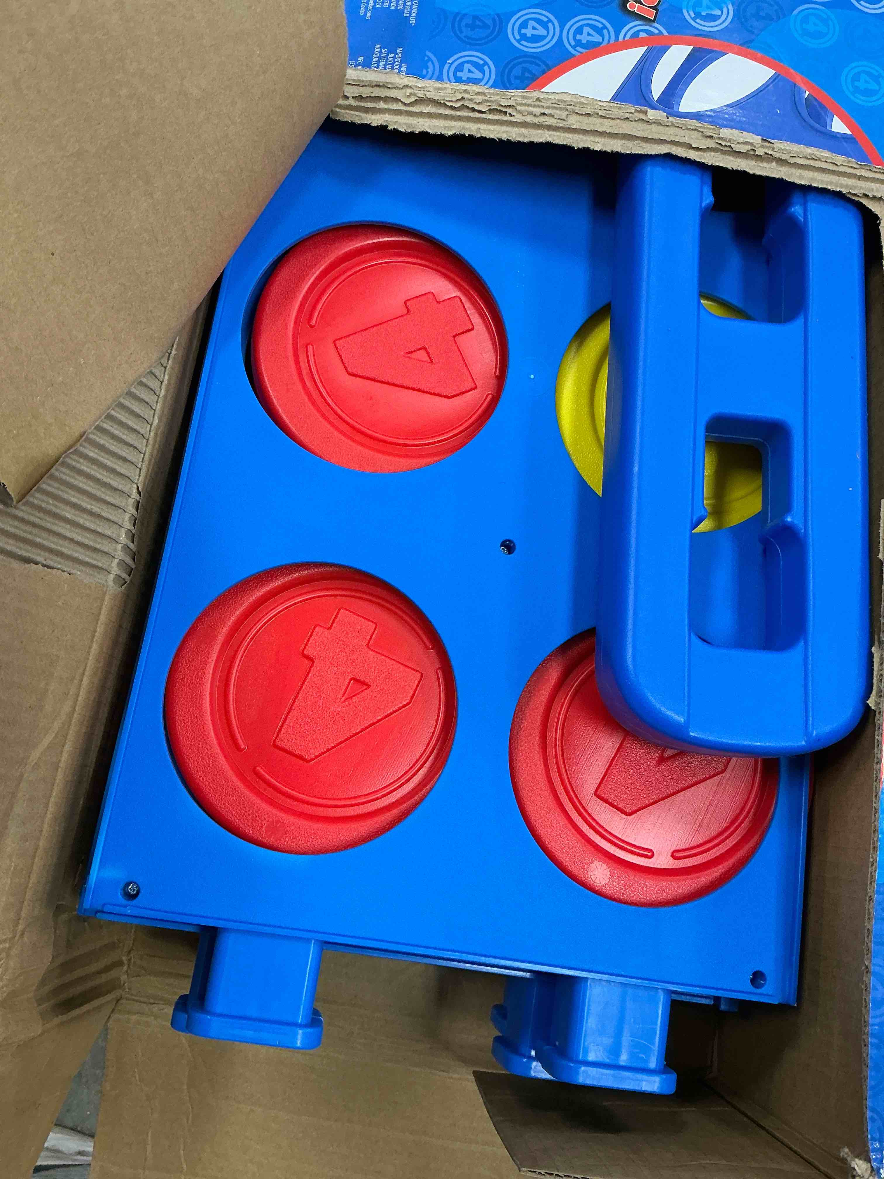 Condition photo showing Good Condition for hasbro giant connect 4 edition board games plastic blue