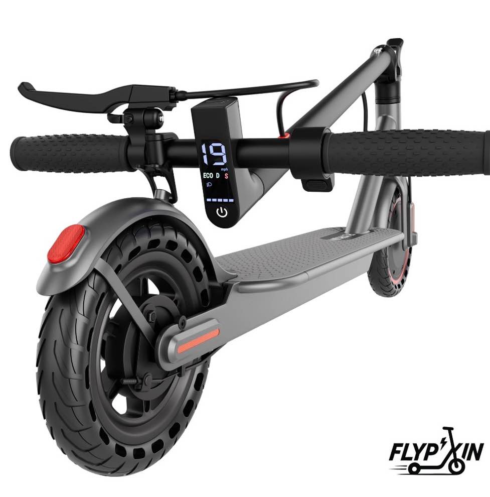350W Motor Electric Scooter,19 MPH Top Speed, 21-Mile Range, 8.5”Wear-resistant Solid Tires, Foldable & Lightweight for Commuting