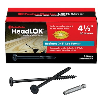 OMG INC Headlok Wood Screws  4.5-In.  22-Pk. FMHLGM412-