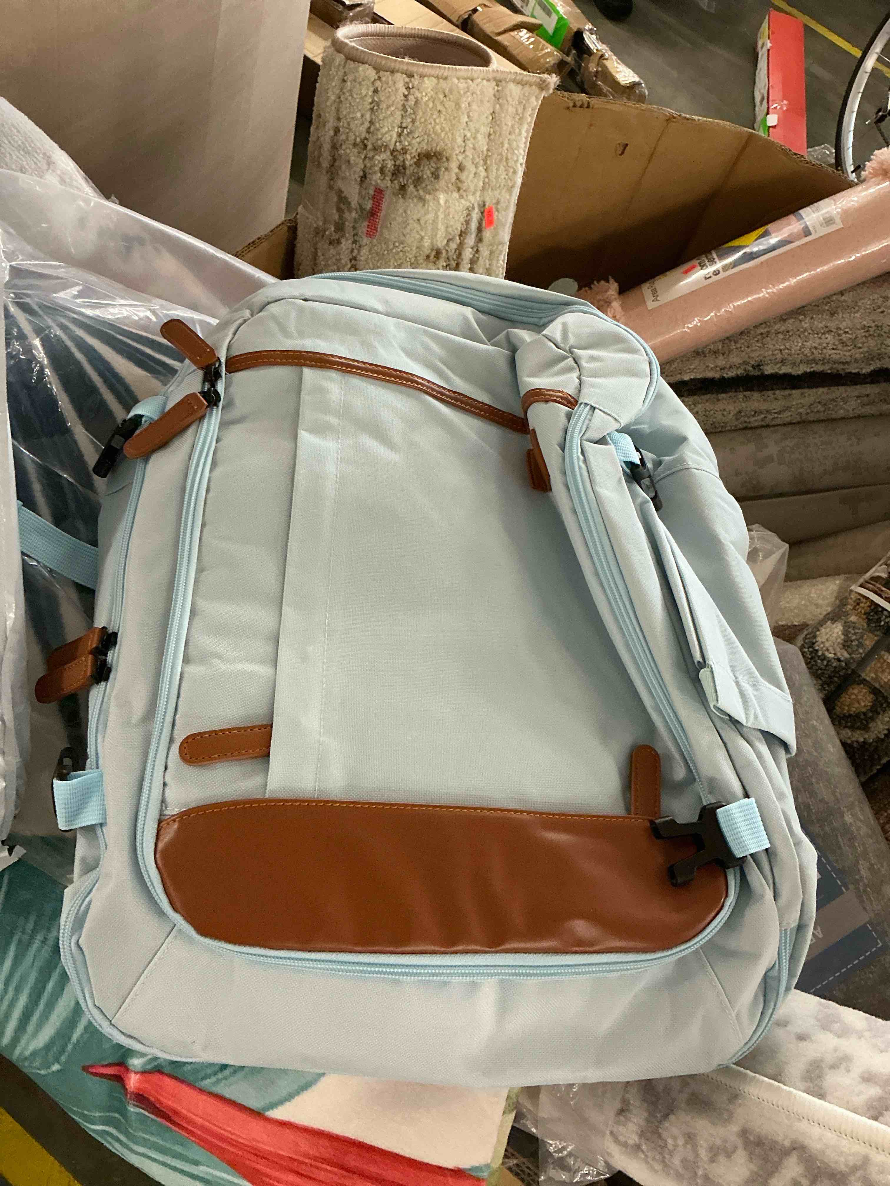Condition photo showing Good Condition for joyway 2-piece travel backpack set airline-approved waterproof carry-on luggage with usb charging port comfortable straps & matching toiletry bag